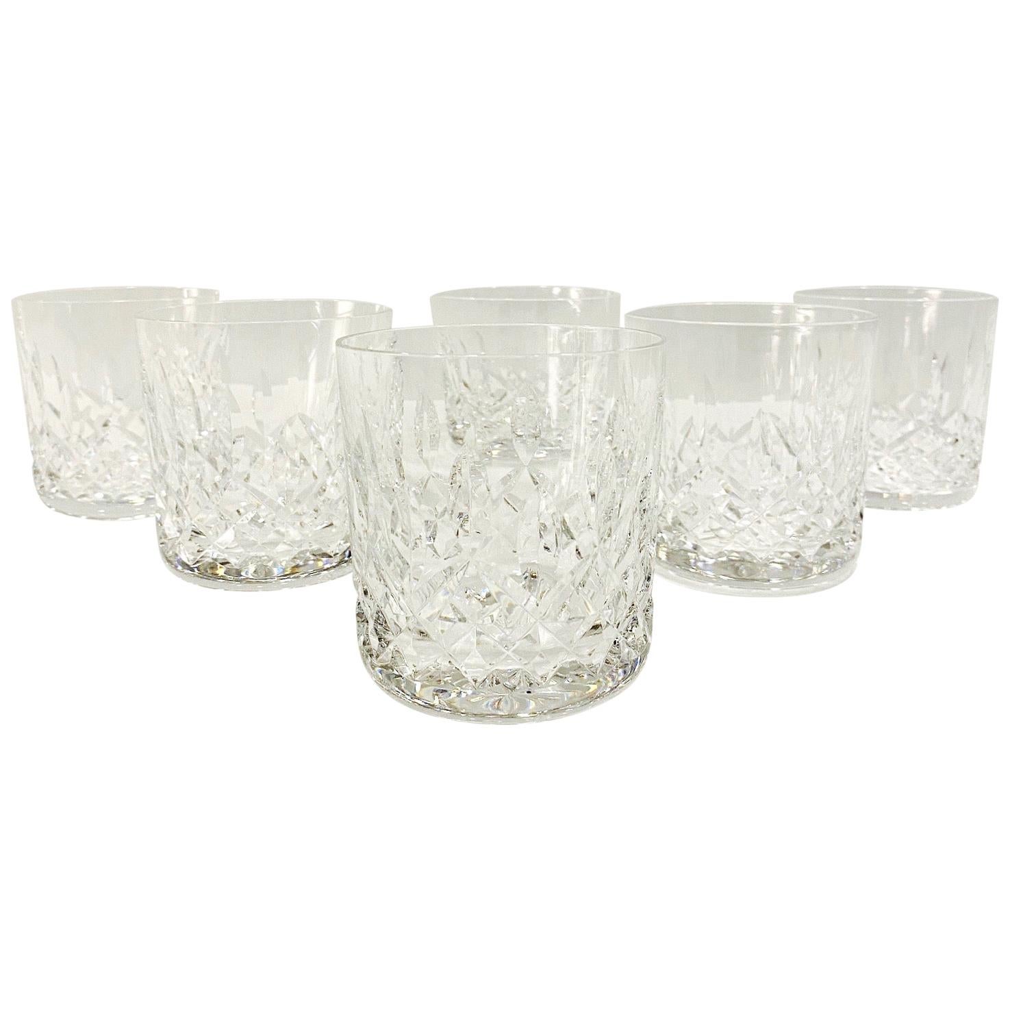 Set of Six Vintage Waterford Crystal Old Fashioned Glasses, Germany, circa 1995