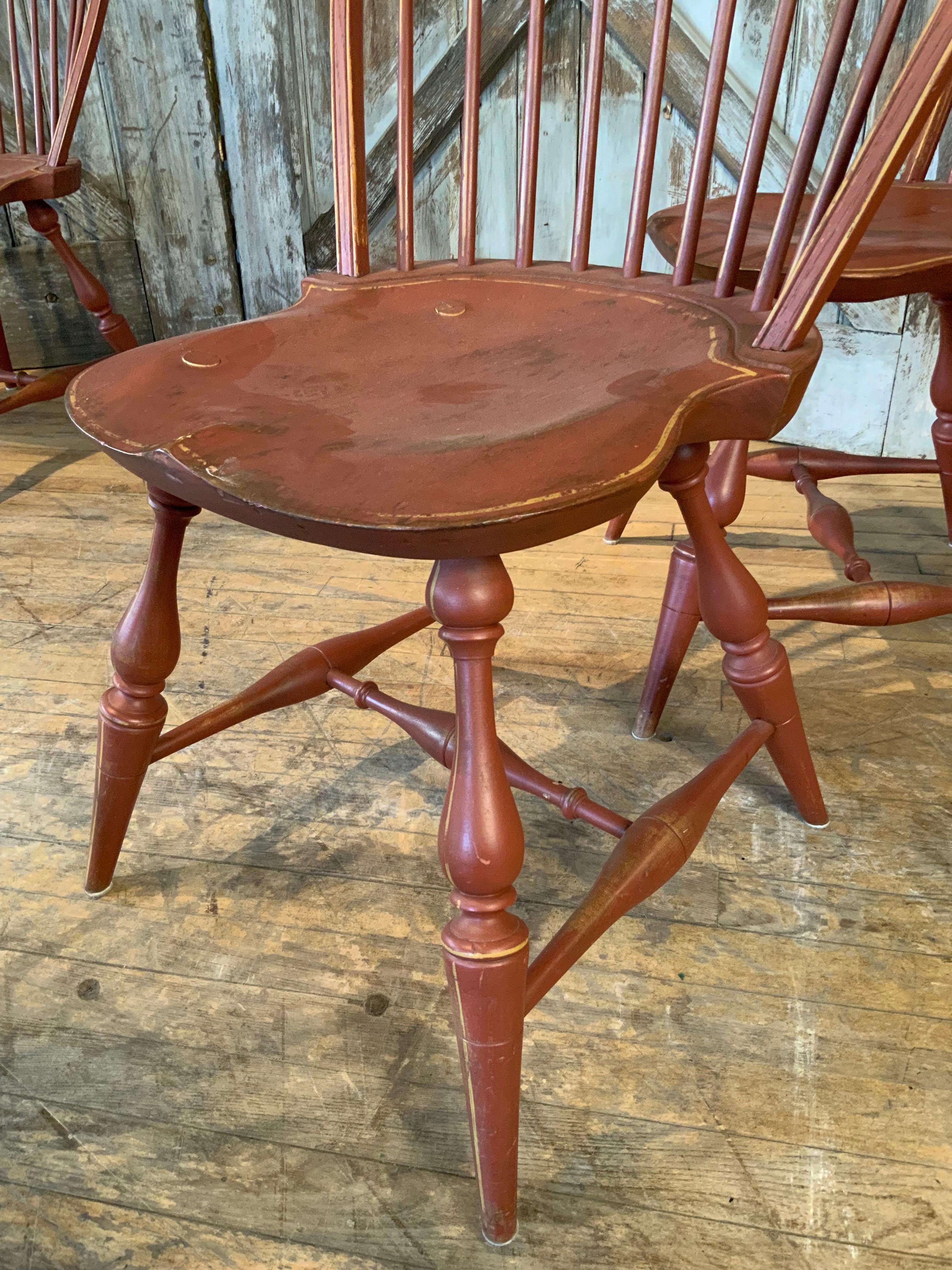 Mid-20th Century Set of Six Vintage Windson Dining Chairs