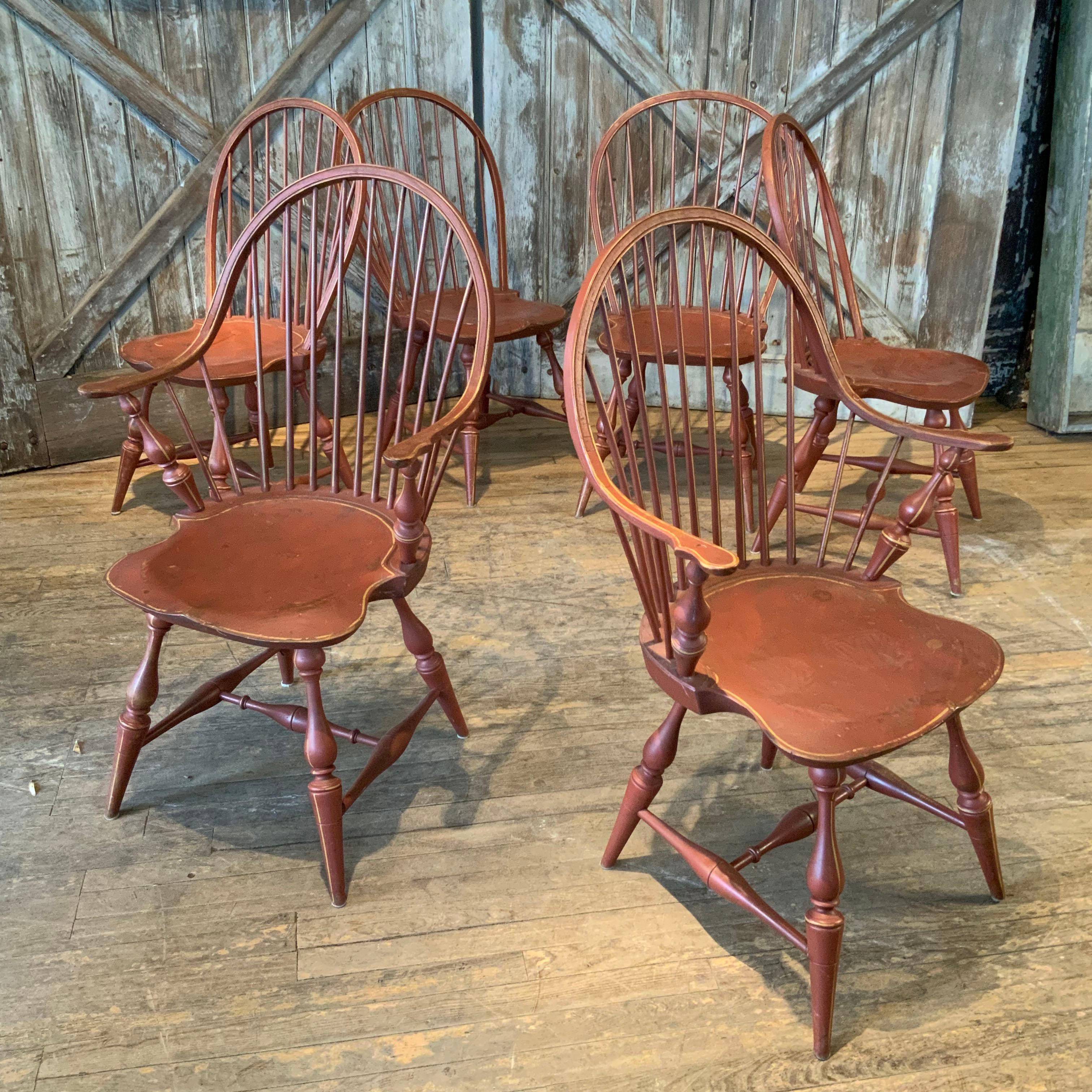 Set of Six Vintage Windson Dining Chairs 1