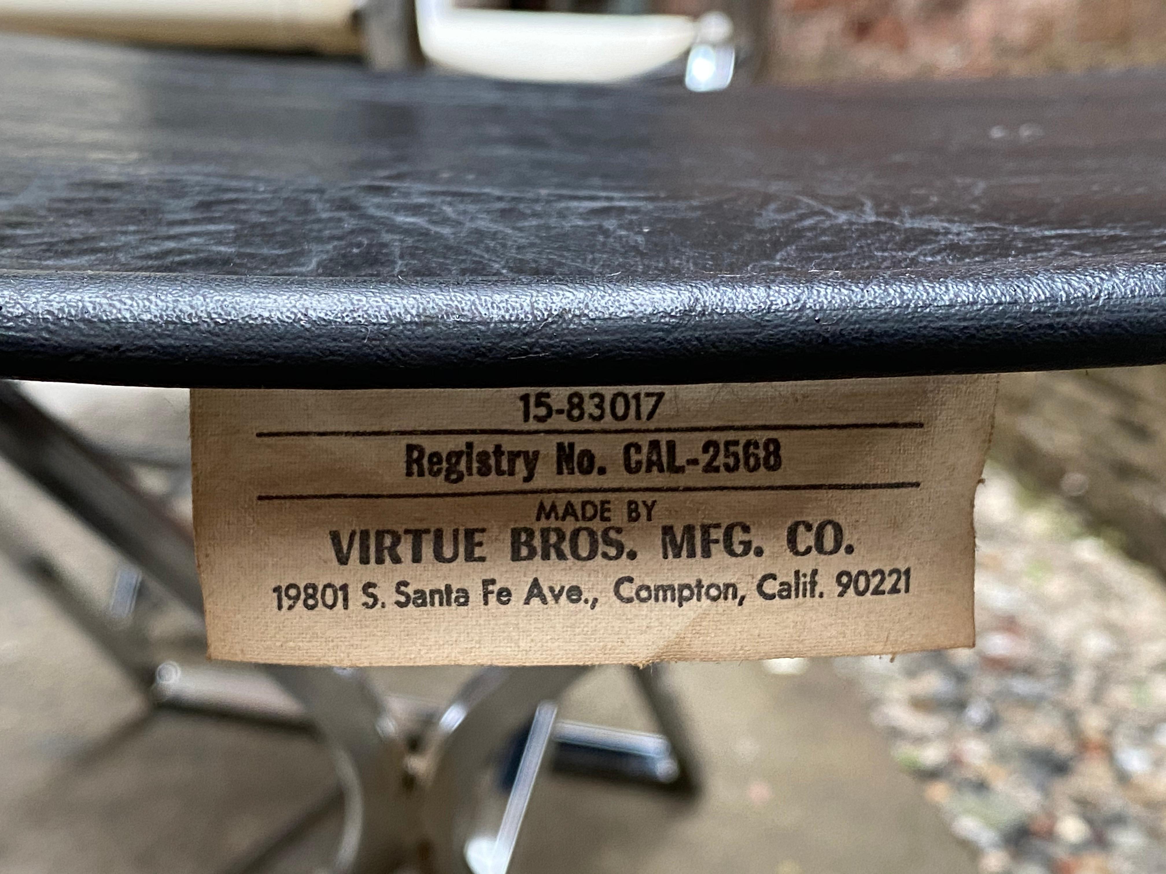 Virtue Brothers Chrome Director's Chairs - Set of Six 8