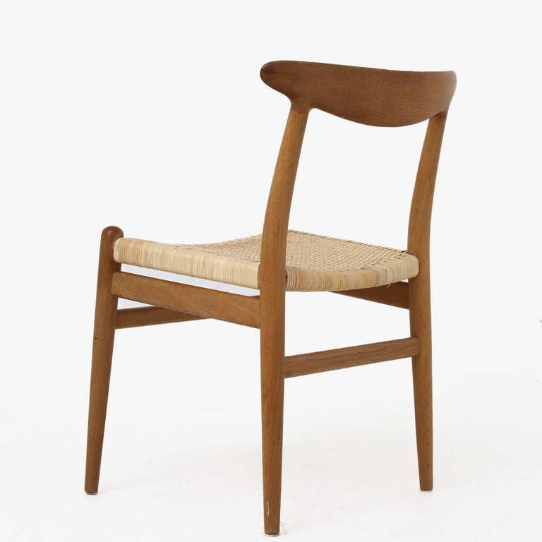 Set of Six W2 Diningchairs by Hans J Wegner For Sale at 1stDibs