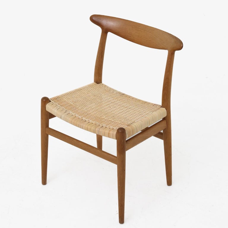 Set of Six W2 Diningchairs by Hans J Wegner For Sale at 1stDibs