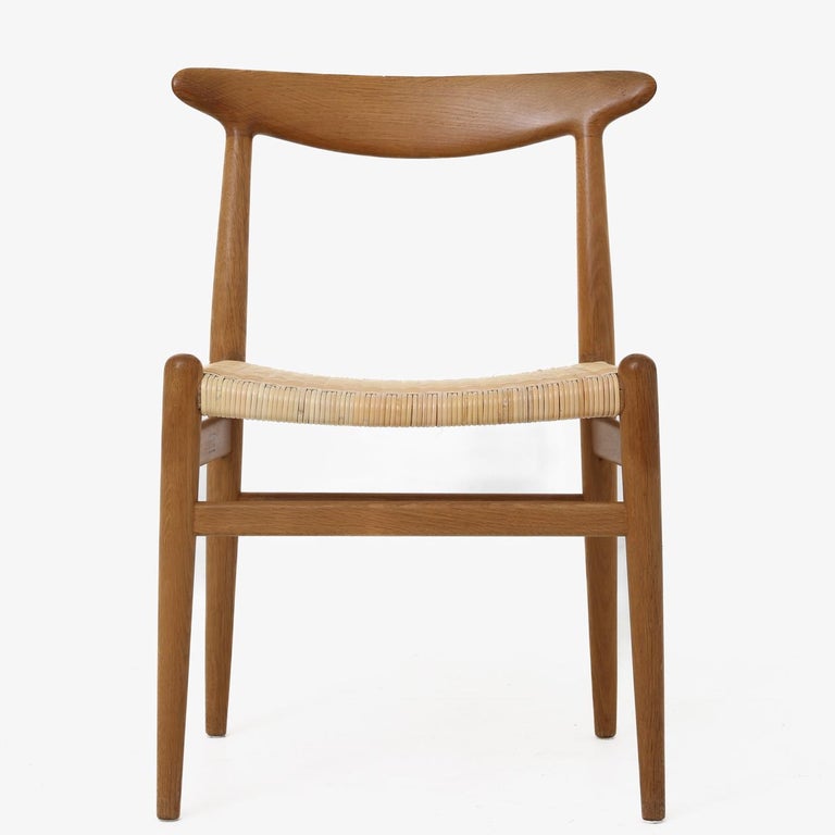 Set of Six W2 Diningchairs by Hans J Wegner For Sale at 1stDibs