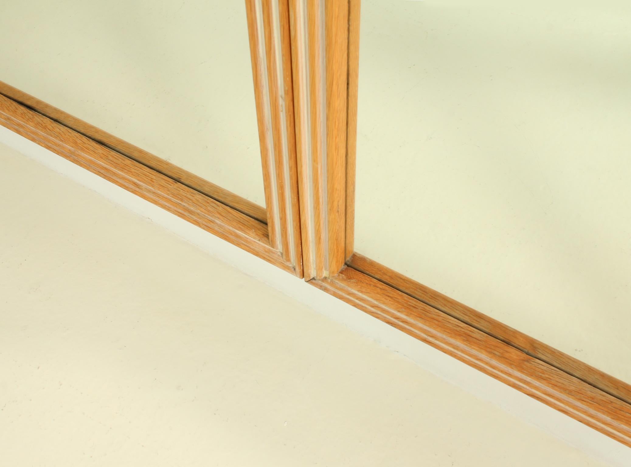 Specchio Set di sei specchi da parete in Oak Oak, Spagna, anni '50 in vendita