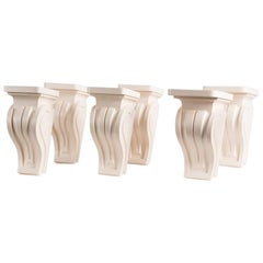 Set of Six Wall-Mounted Pedestals, Tommi Parzinger, United States, 1956