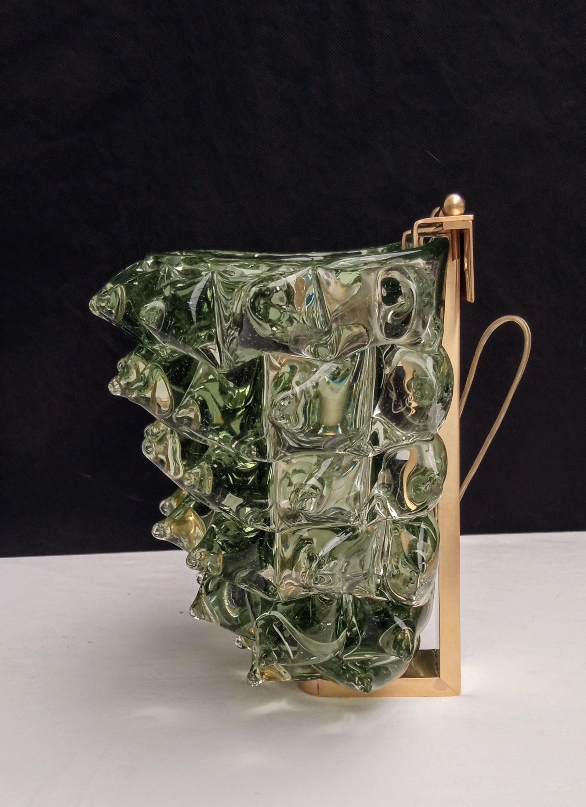 Set of Six Wall Rostrato Glass Sconces Murano For Sale 1