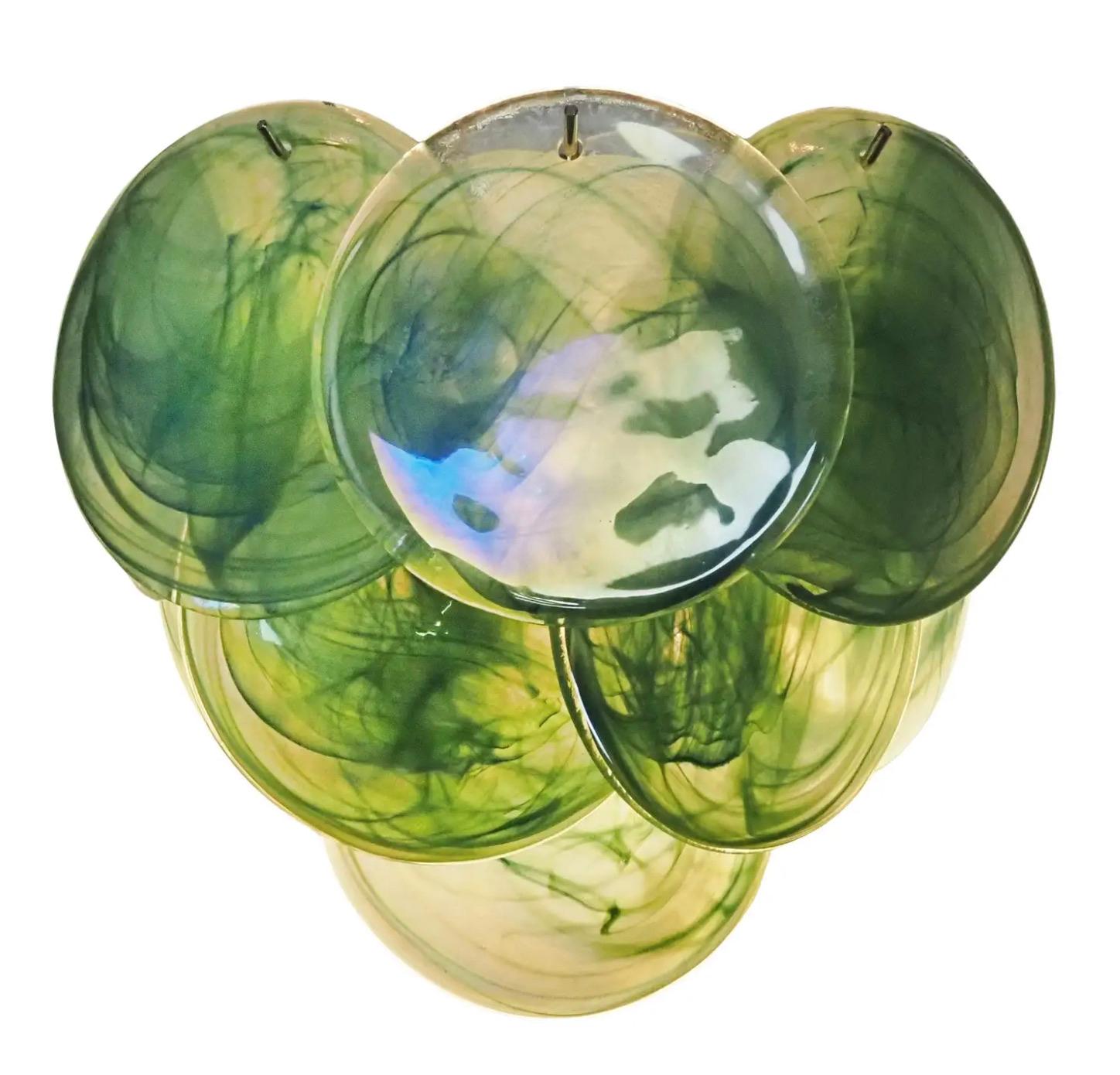 Set di sei lampade da parete a disco di Murano in vendita 1