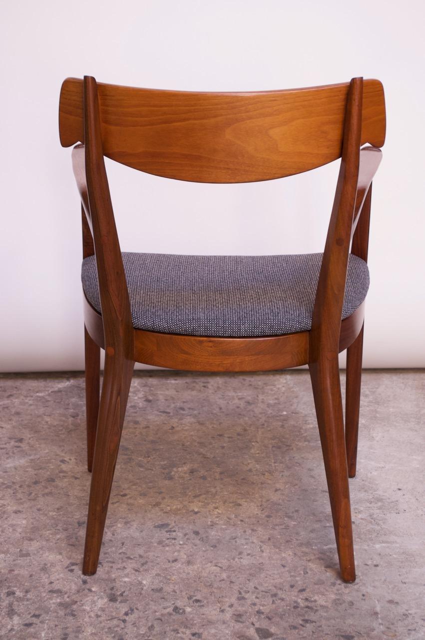 Set of Six Walnut “Declaration” Dining Chairs by Kipp Stewart for Drexel 2