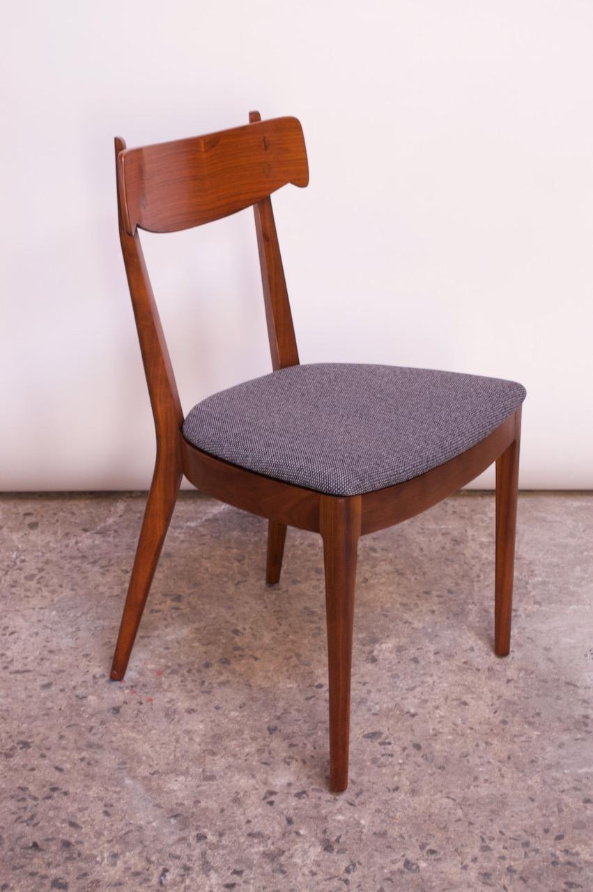 Set of Six Walnut “Declaration” Dining Chairs by Kipp Stewart for Drexel 4