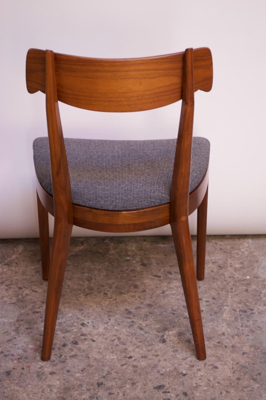 Set of Six Walnut “Declaration” Dining Chairs by Kipp Stewart for Drexel 6