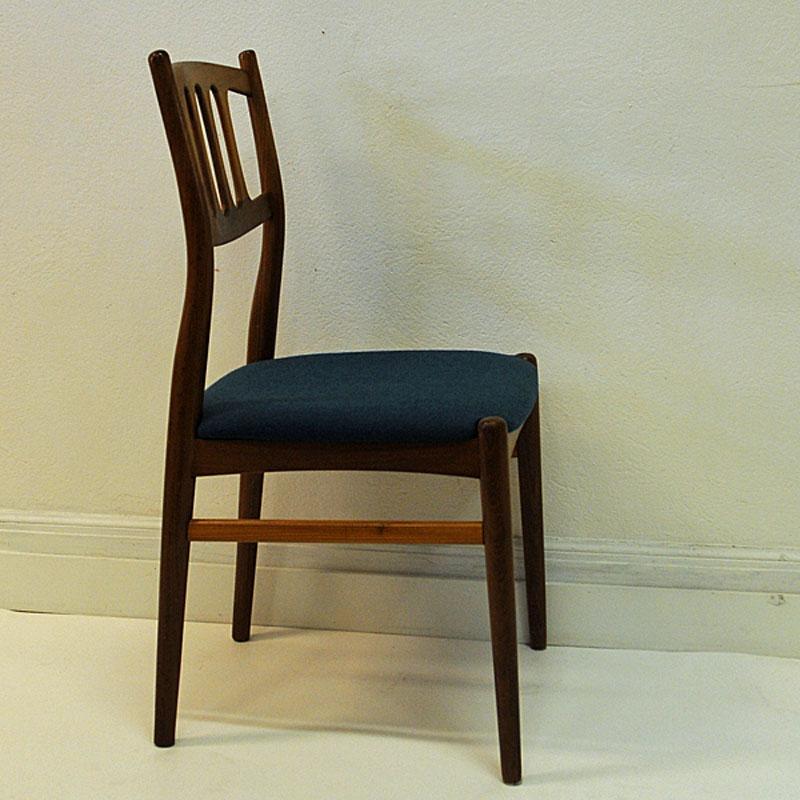 Norwegian Set of Six Walnut Dining Chairs  1950`s by Bendt Winge for Gustav Bahus - Norway