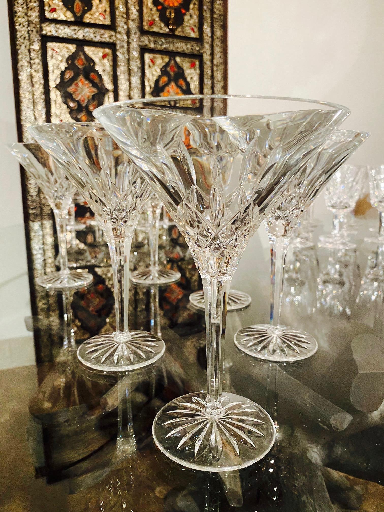 waterford martini glasses