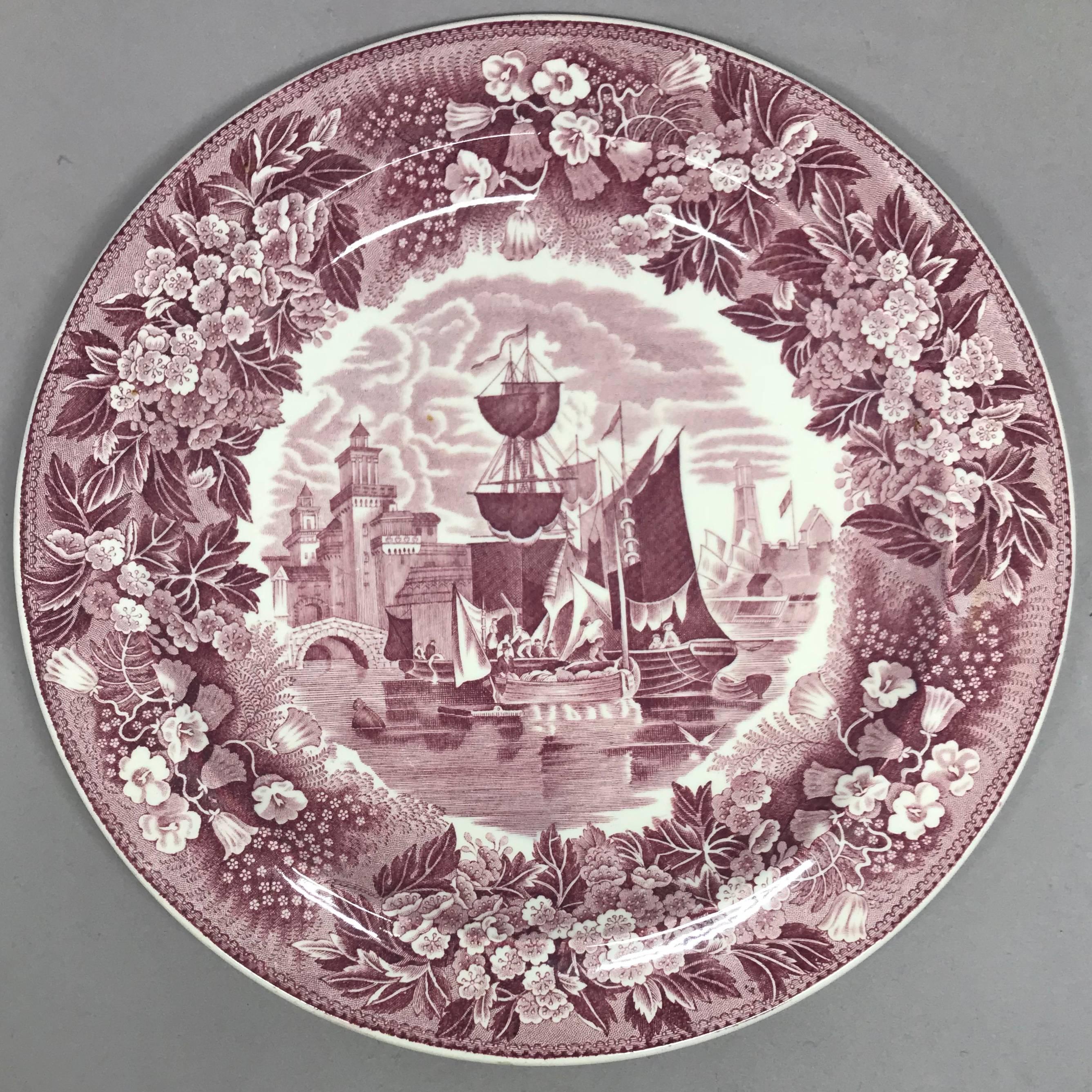 20th Century Set of Six Wedgwood Ferrara Plates