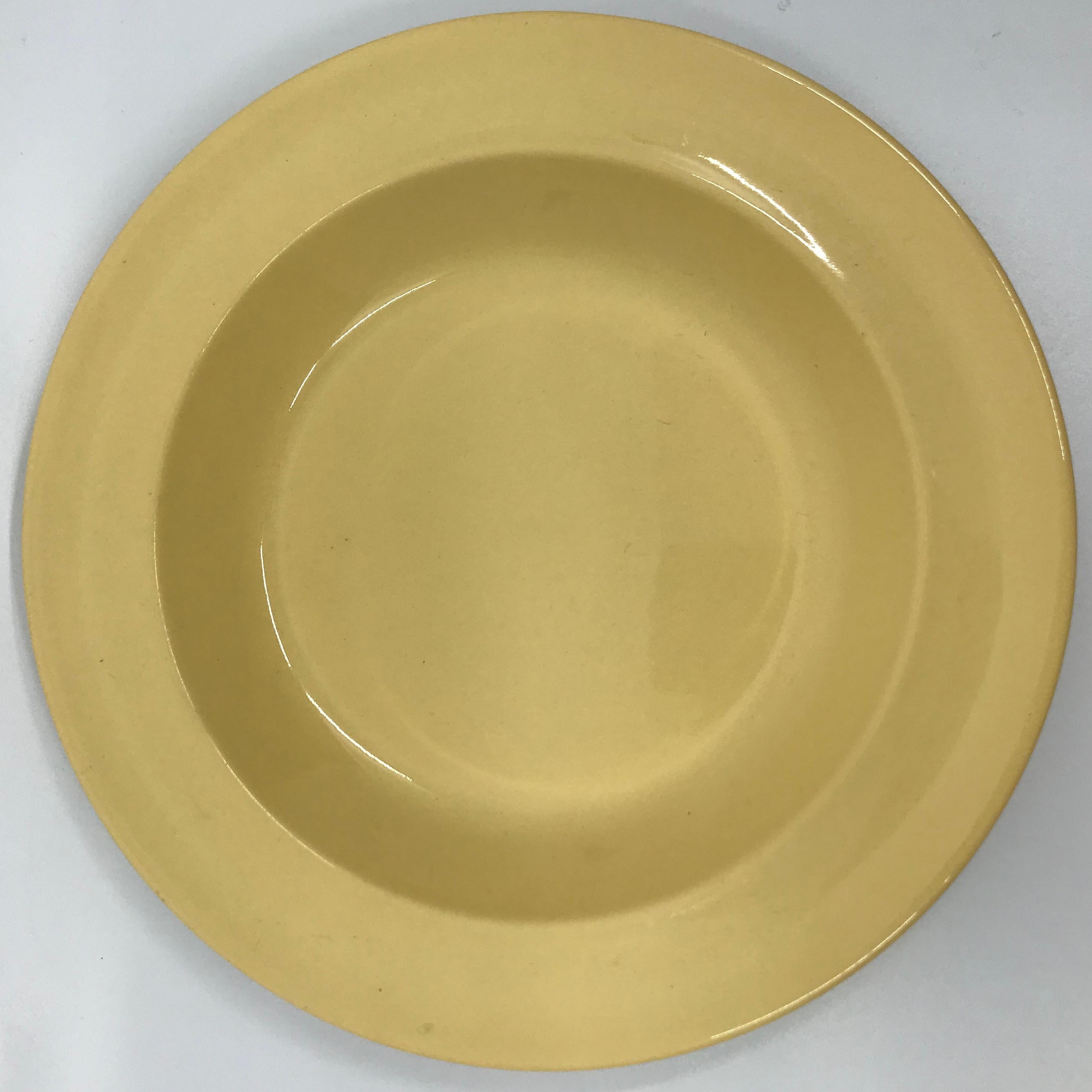 vintage yellow plates