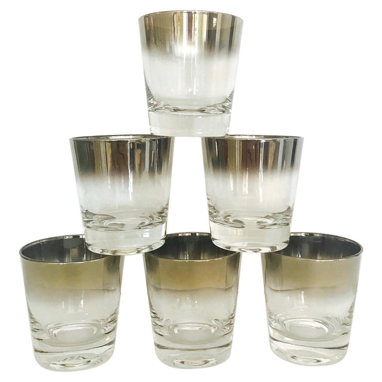 Set of Six Whiskey Barware Glasses by Dorothy Thorpe, 1960s For Sale at 1stDibs
