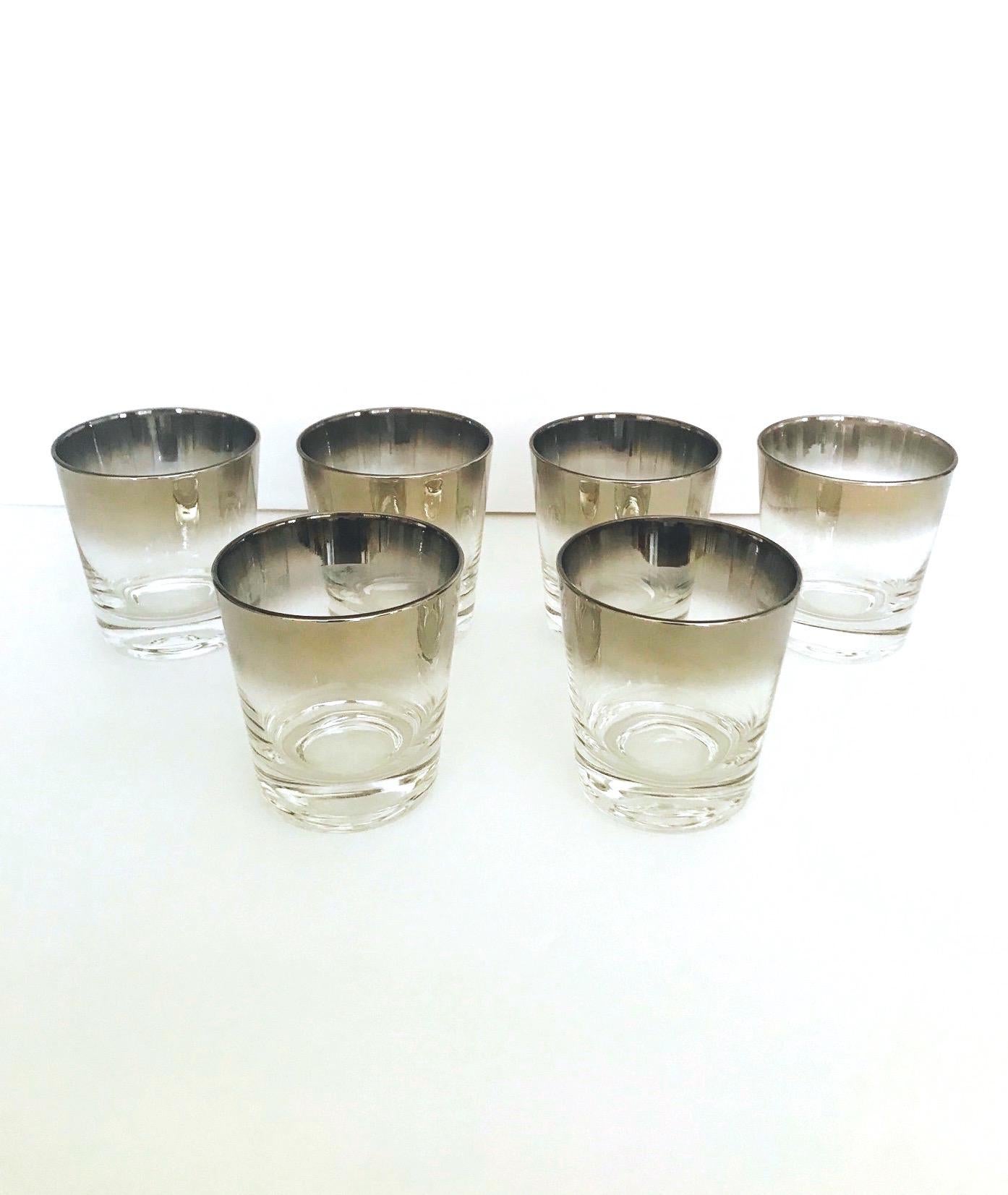 Set of Six Whiskey Barware Glasses by Dorothy Thorpe, circa 1960s 2