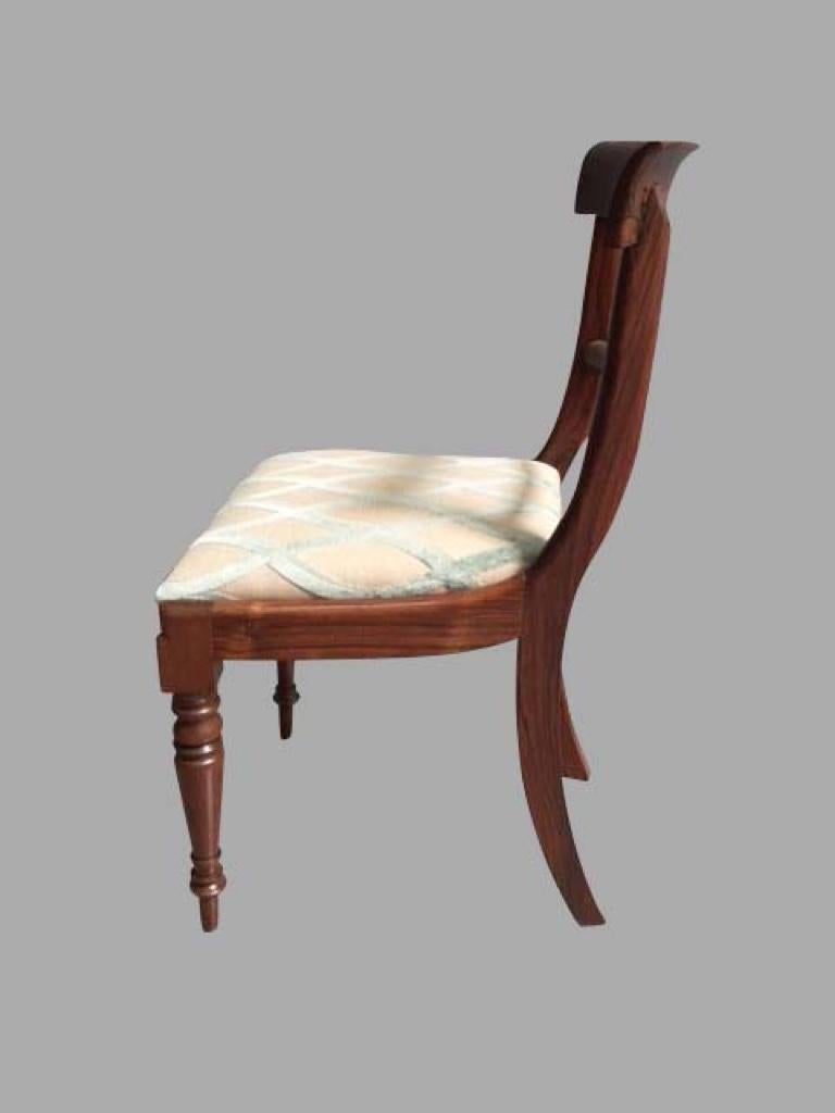 English Set of Six William IV Rosewood Side Chairs