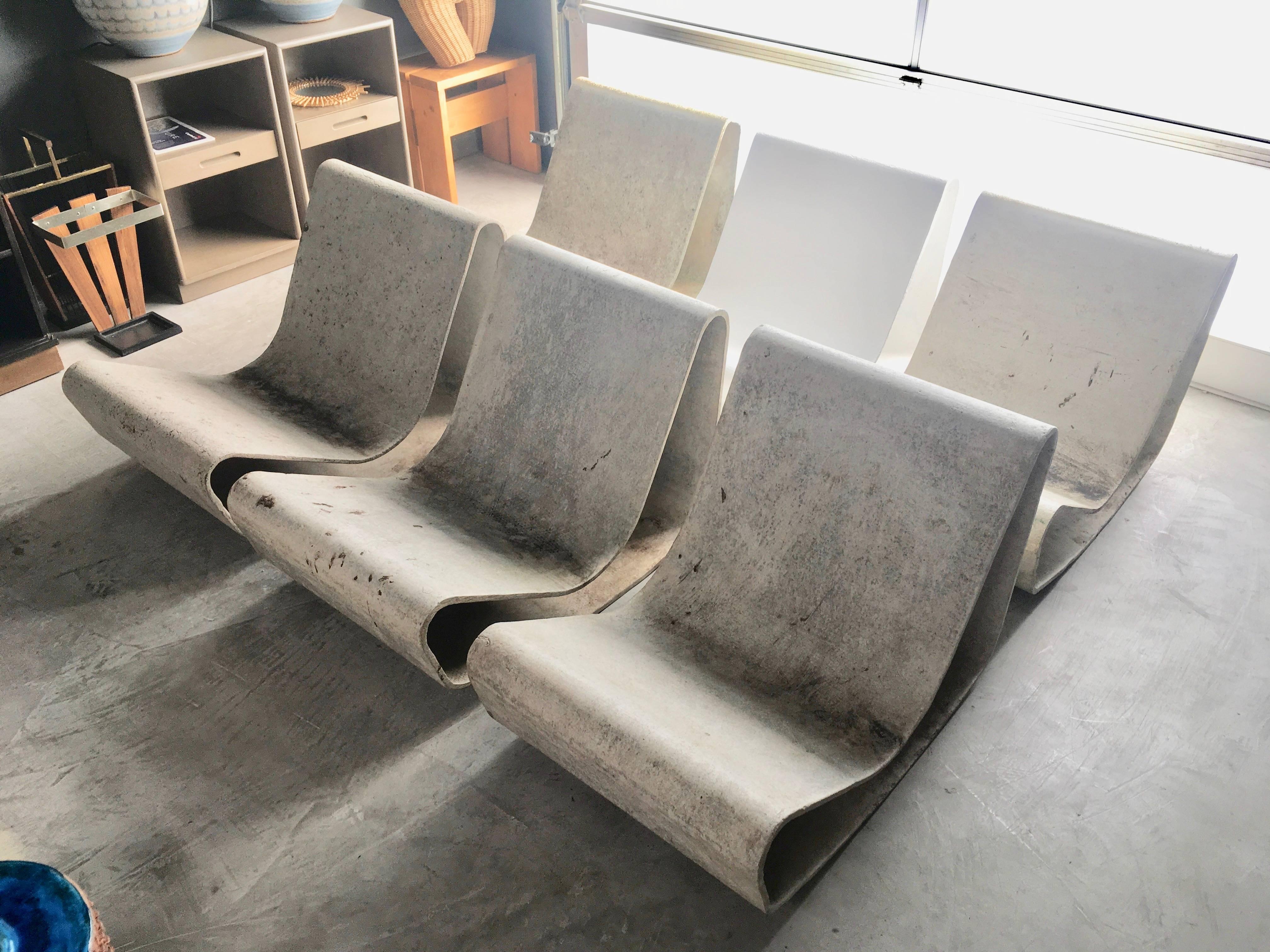 Set of Six Willy Guhl Loop Chairs In Excellent Condition In Los Angeles, CA