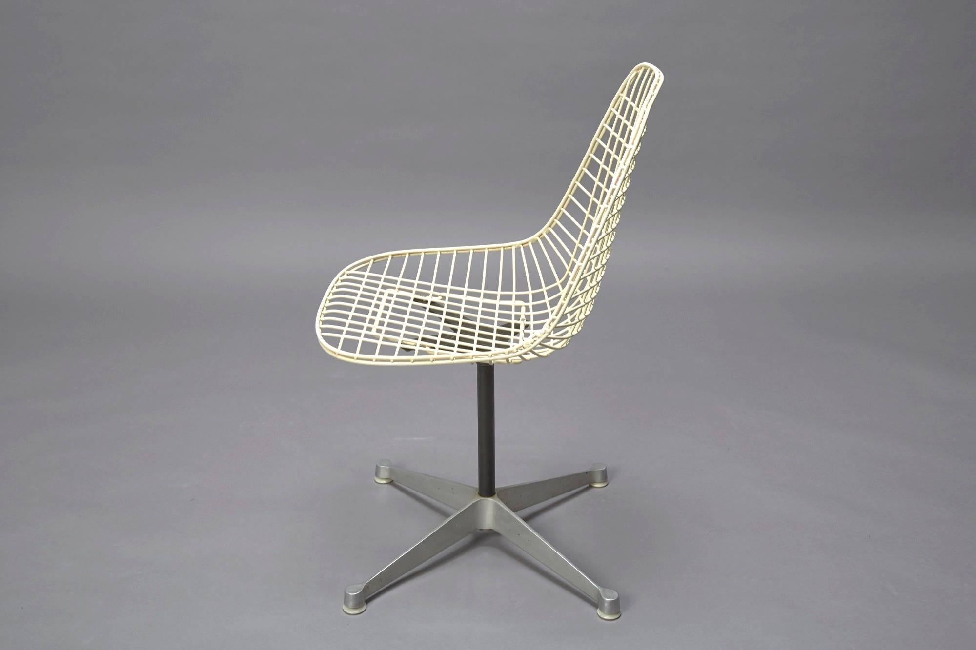 American Set of Six Wire Chairs by Charles Eames for Herman Miller