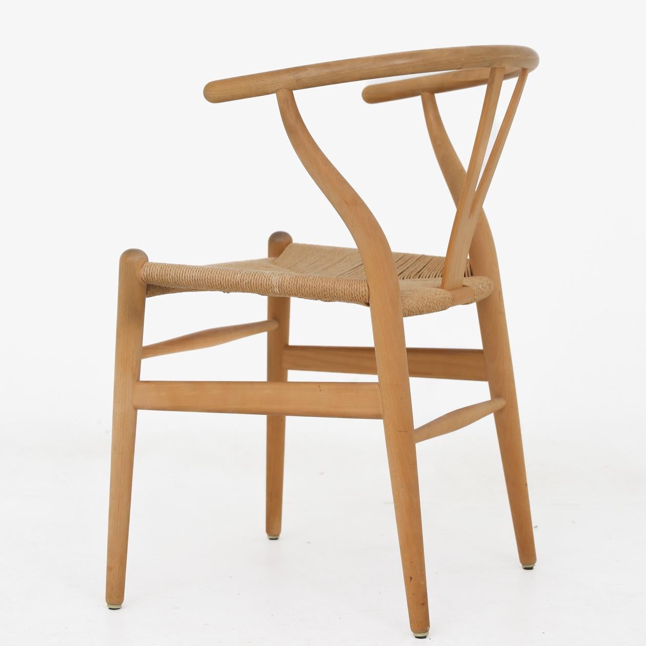 Danish Set of Six Wishbone Chairs by Hans J. Wegner For Sale