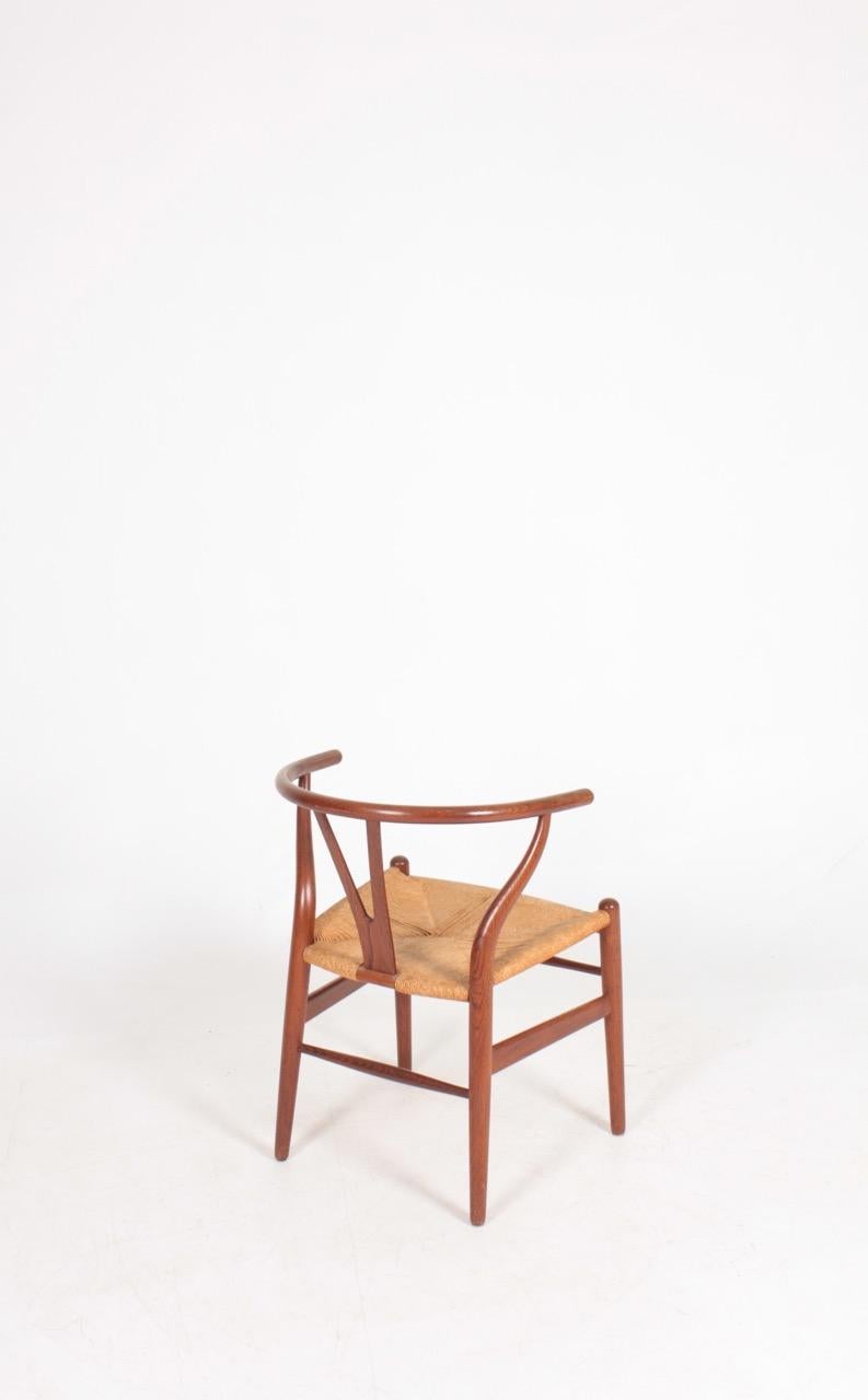 Set of Six Wishbone Chairs in Patinated Oak by Hans Wegner, 1960s 1