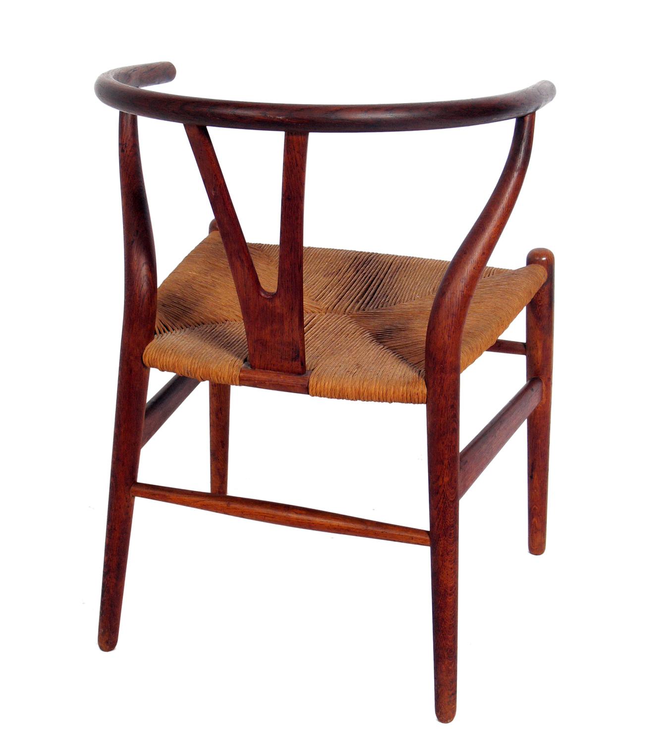Set of Six Wishbone Dining Chairs Attributed to Hans Wegner In Good Condition In Atlanta, GA