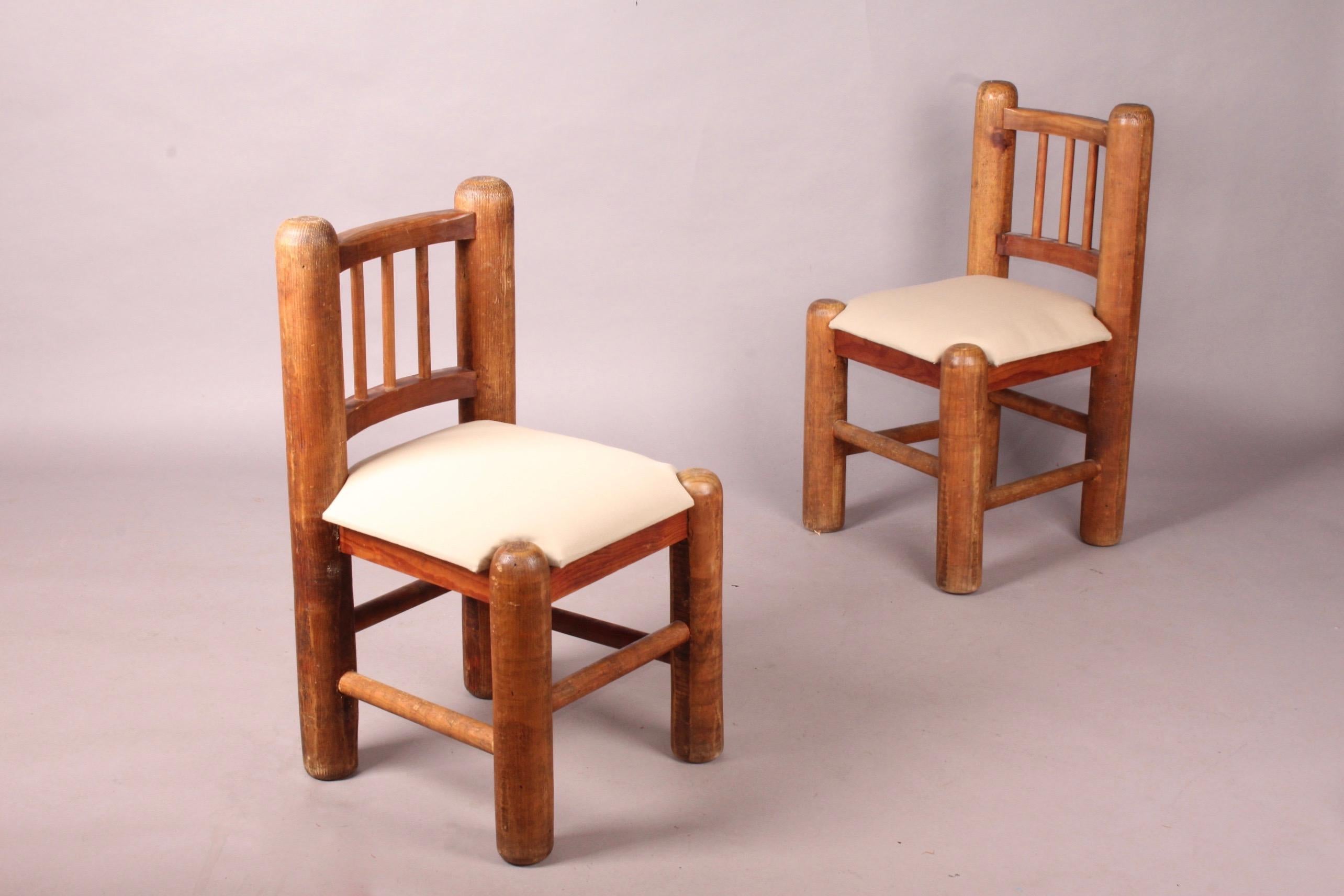 French Set of Six Wood Chairs