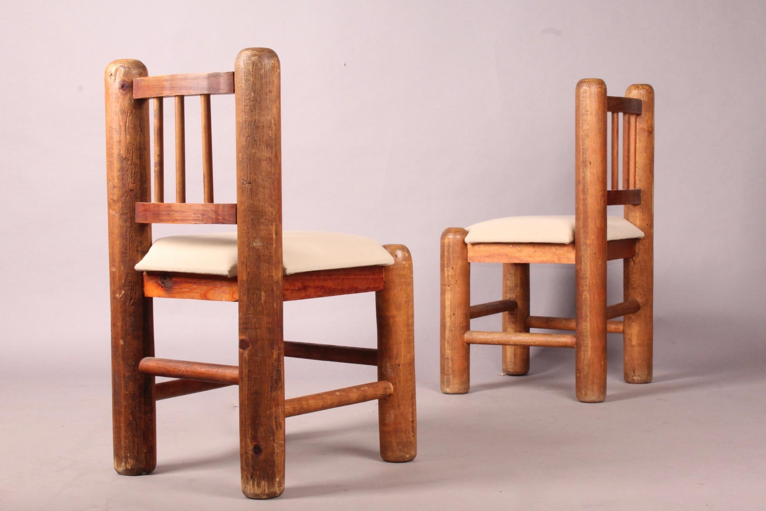 Set of Six Wood Chairs 2