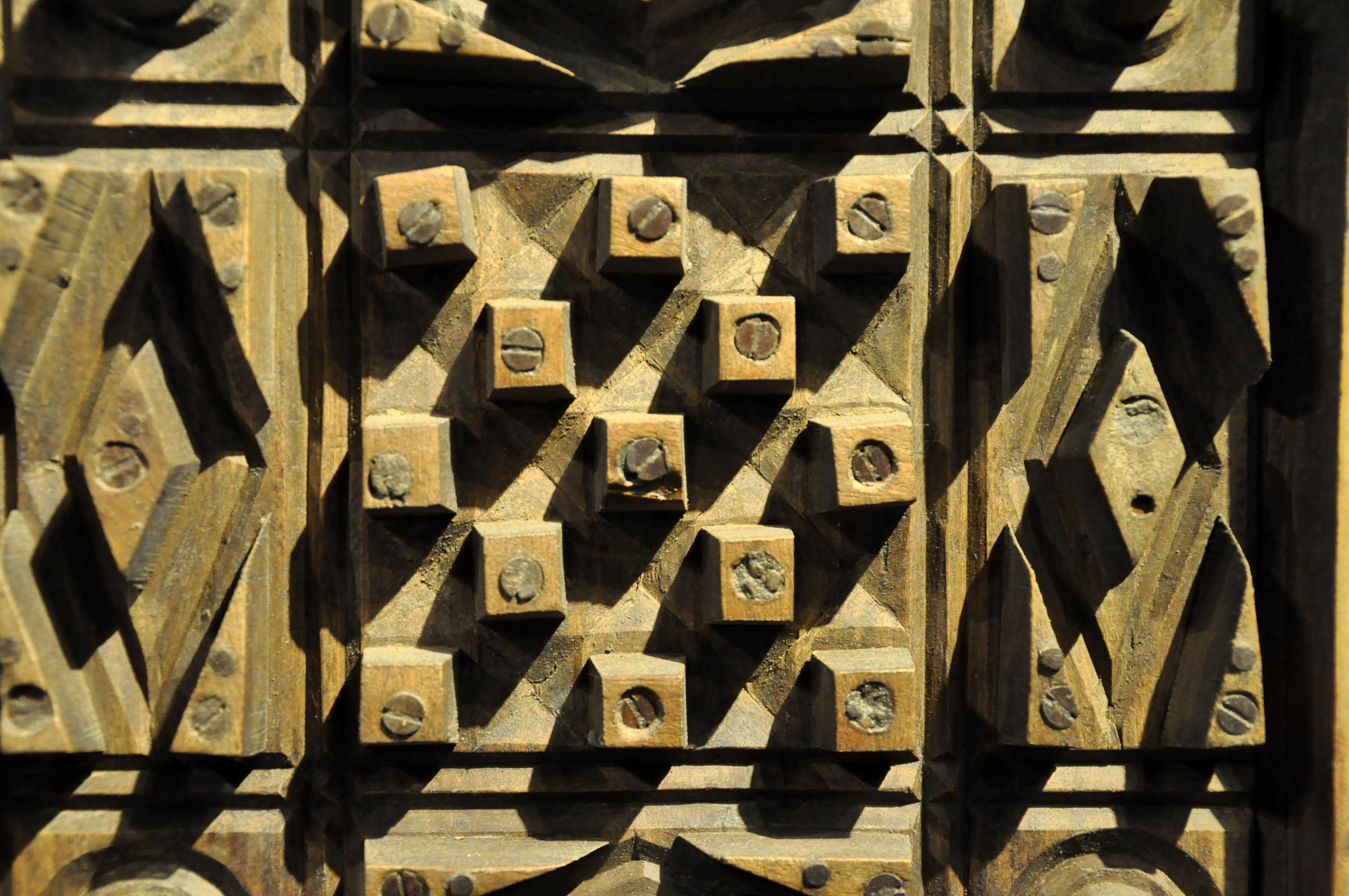 Set of Six Wooden Cement Molds 8