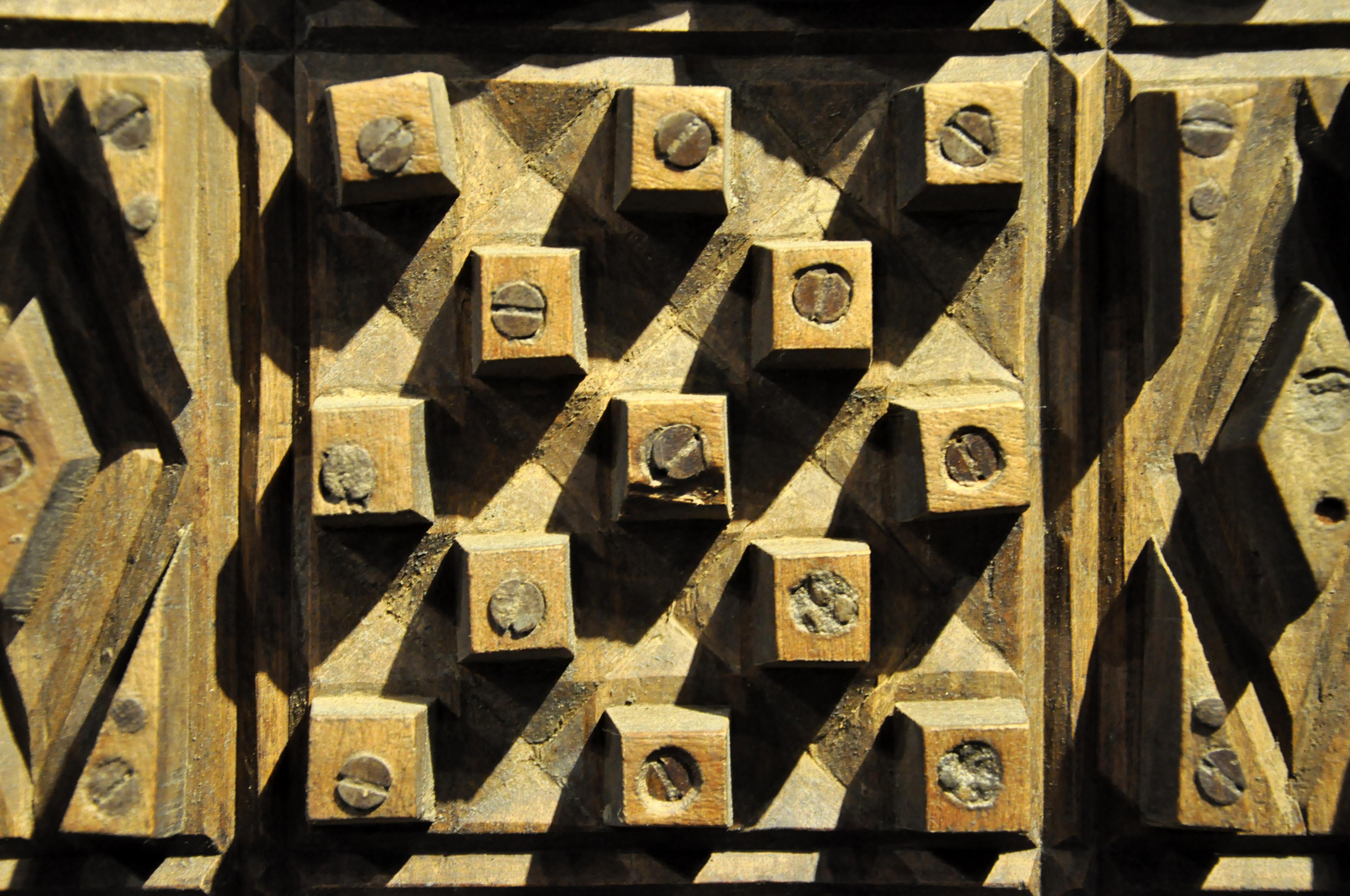 Set of Six Wooden Cement Molds 9