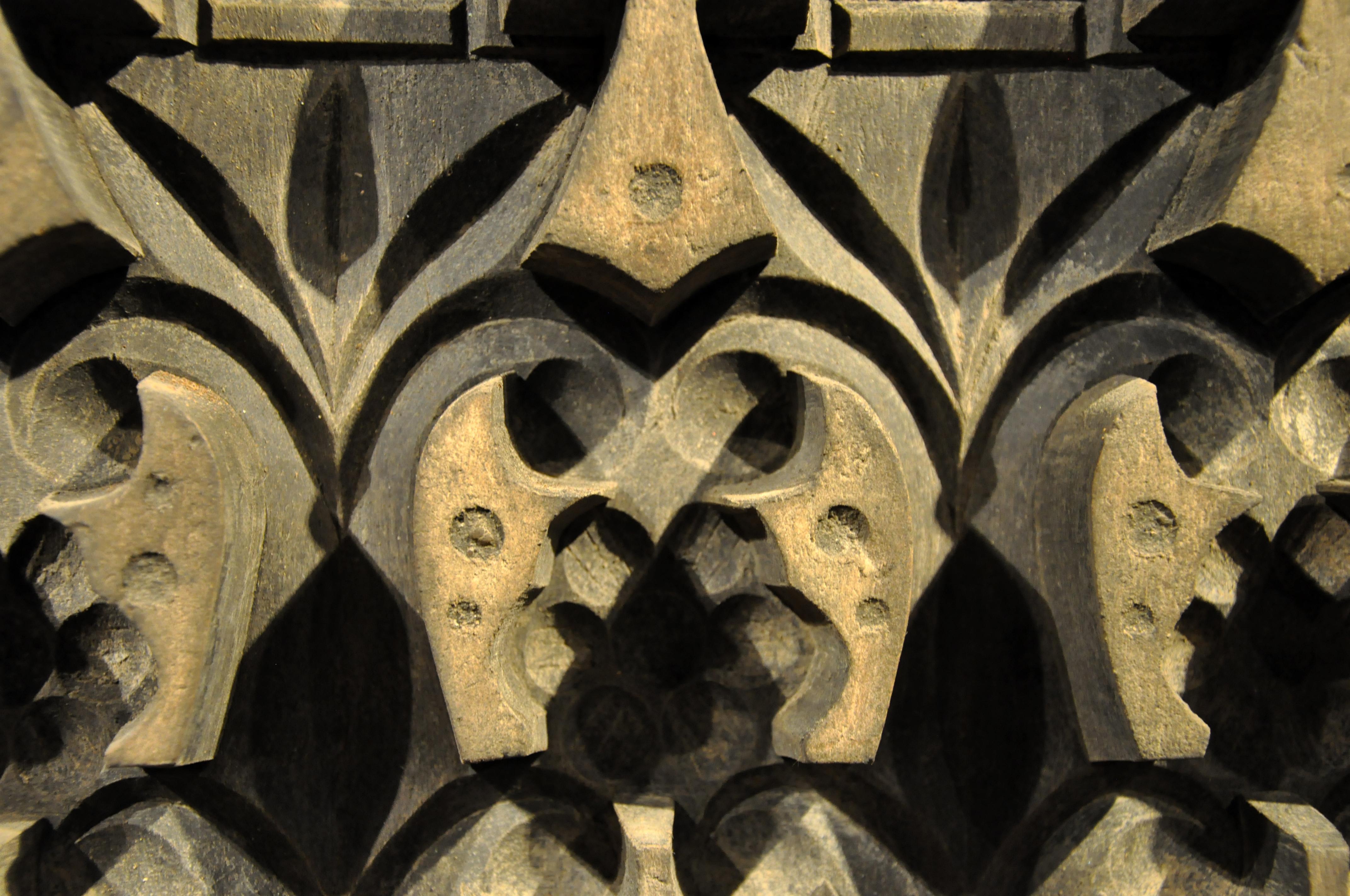 20th Century Set of Six Wooden Cement Molds