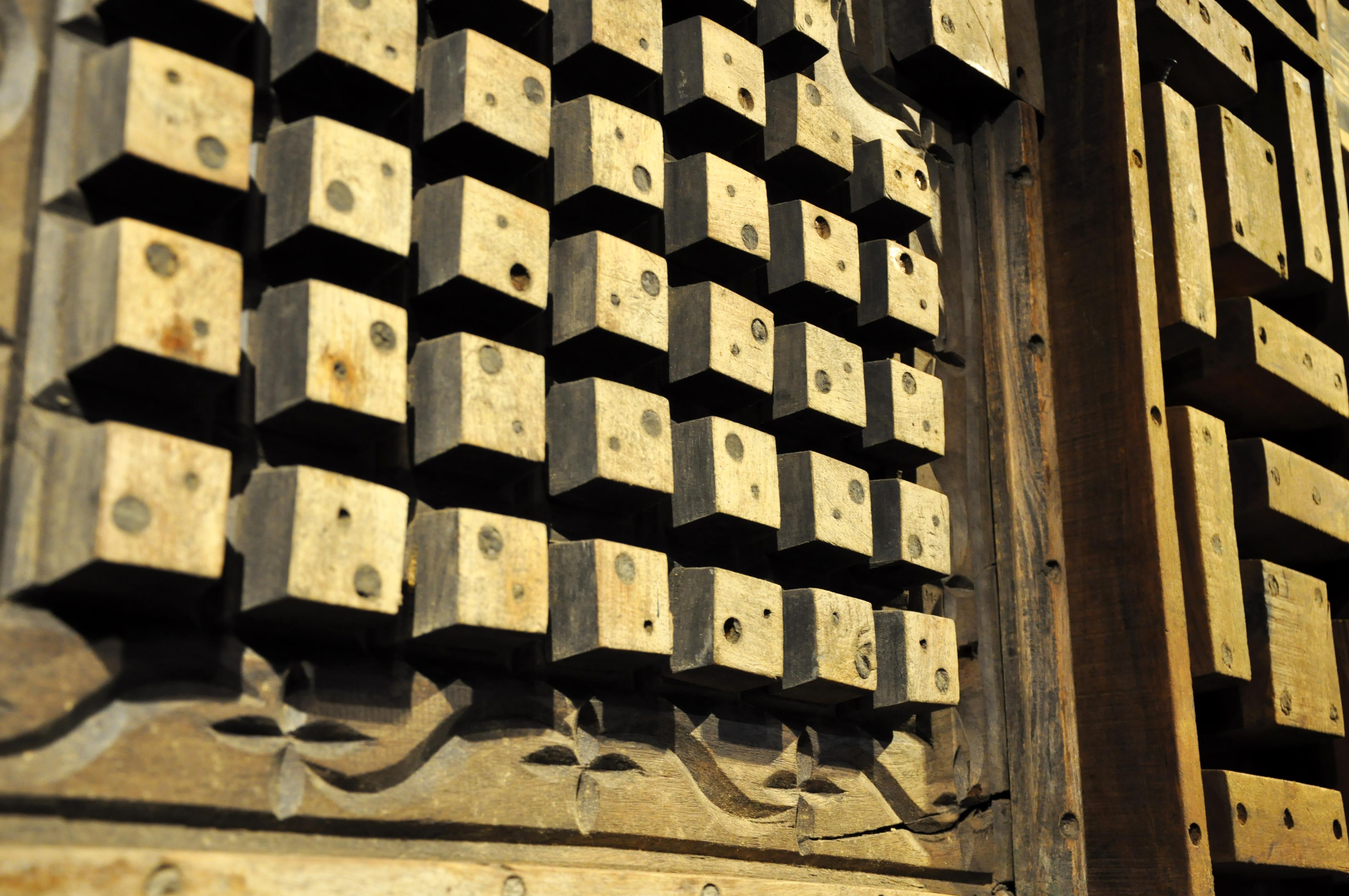Softwood Set of Six Wooden Cement Molds