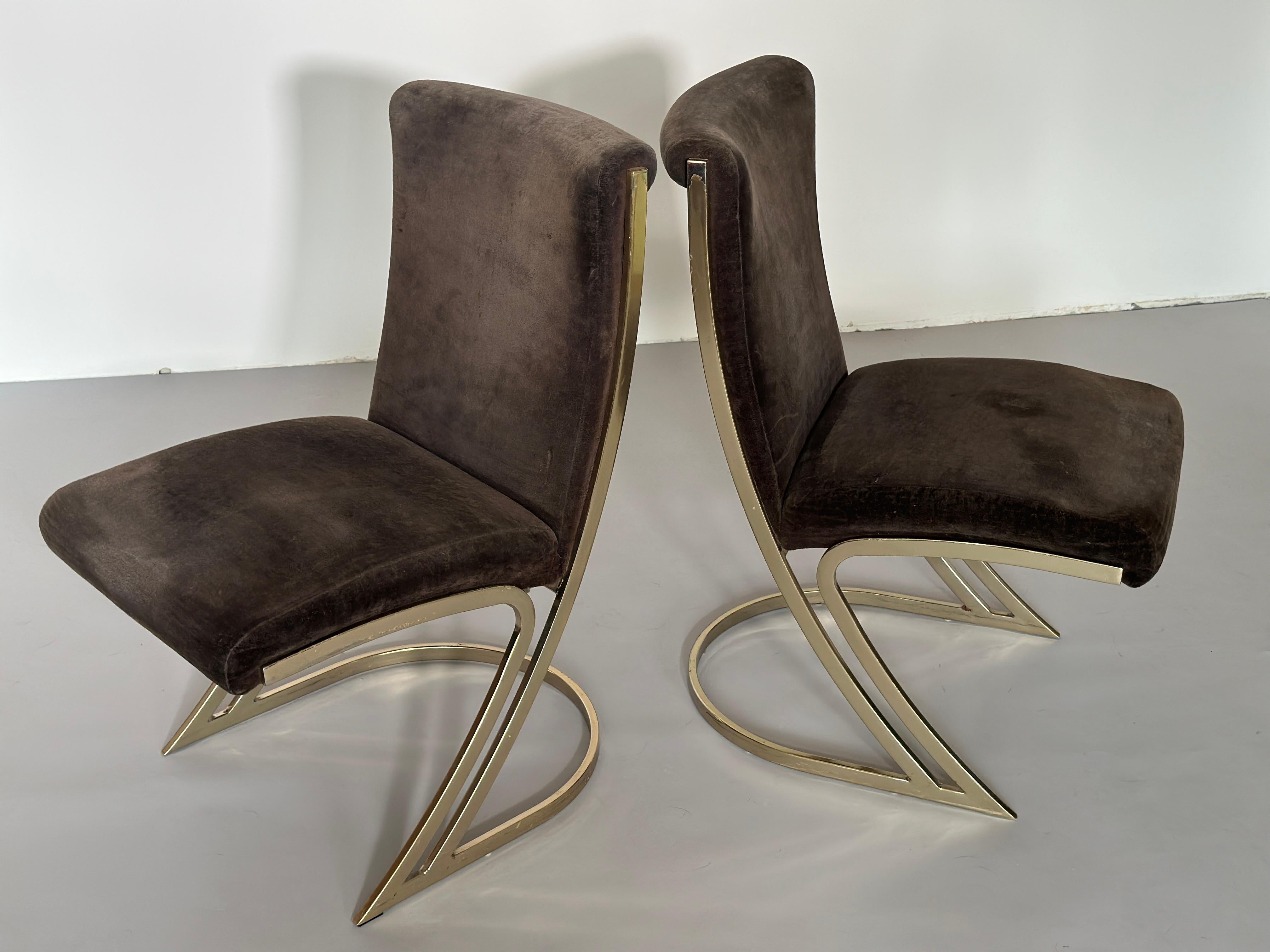 American Set of Six Z. Dining Chair by Pierre Cardin 1970s For Sale