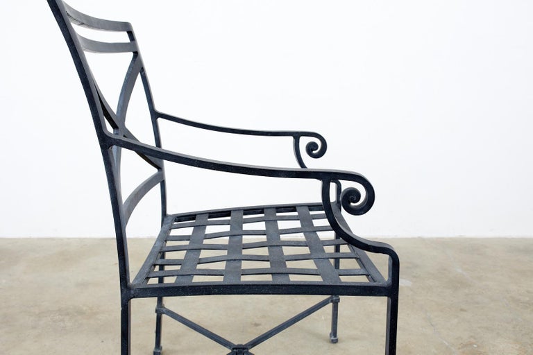 Set of Sixteen Brown Jordan Patio Dining Armchairs at 1stDibs