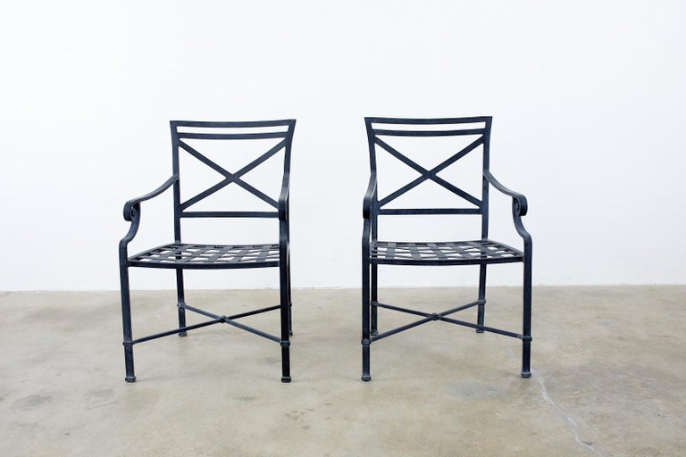 Set of Sixteen Brown Jordan Patio Dining Armchairs at 1stDibs