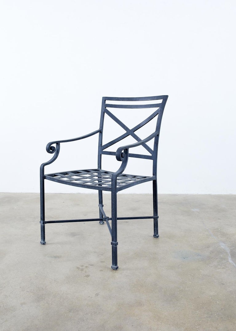 Set of Sixteen Brown Jordan Patio Dining Armchairs at 1stDibs