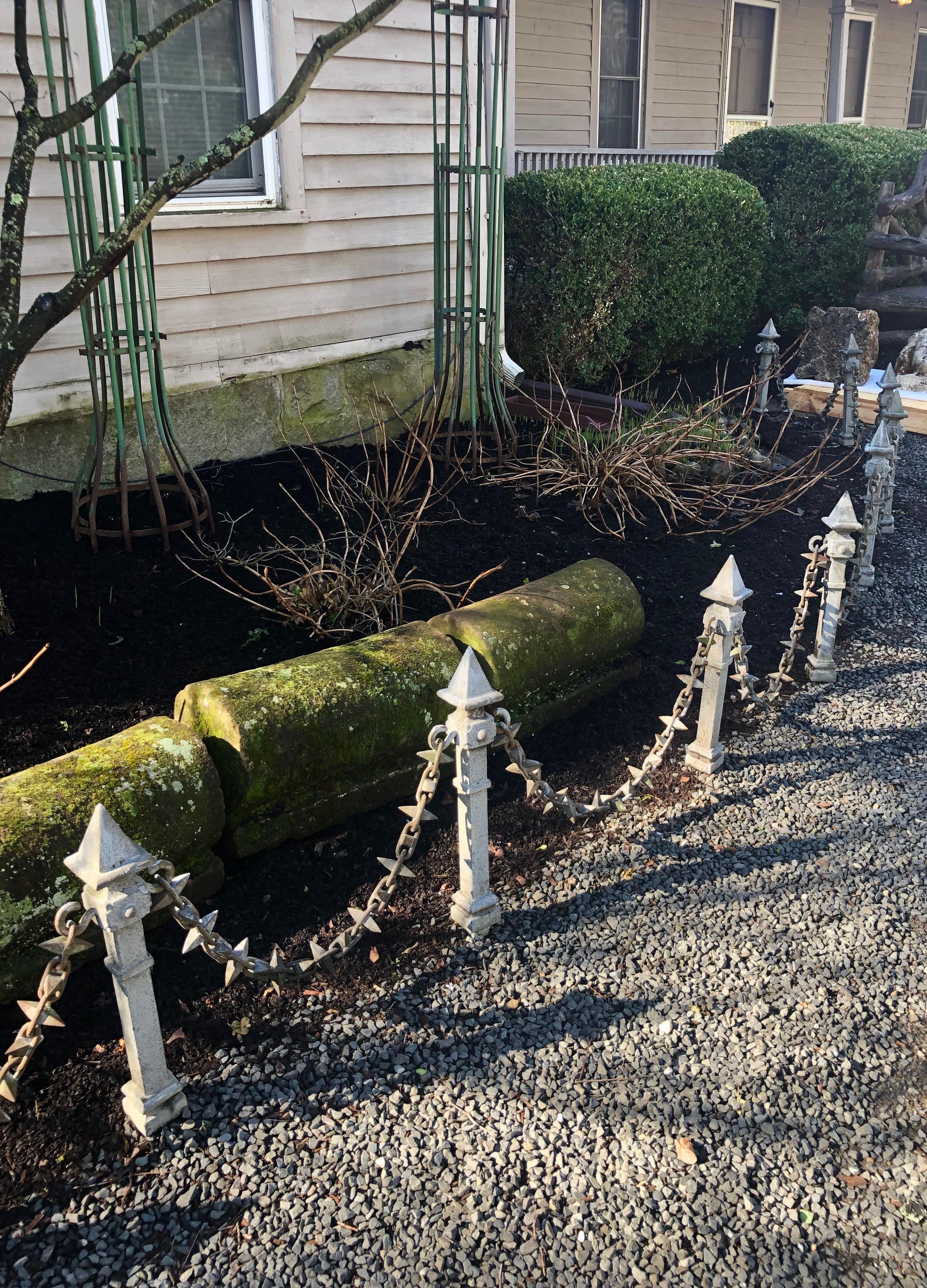 Most homes and gardens have a spot that needs to be cordoned off to prevent unwanted access and these fabulous bollards will do it in style! When we bought them, they had no way of being stabilized in an upright position, so we had custom,
