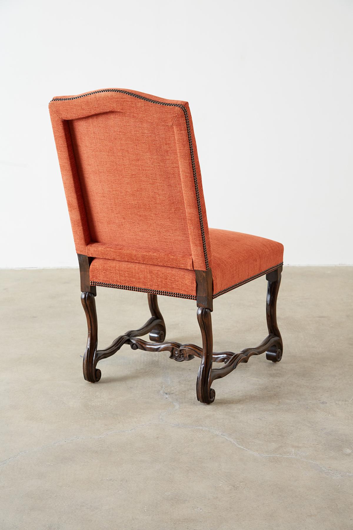 20th Century Set of Sixteen French Os De Mouton Style Dining Chairs