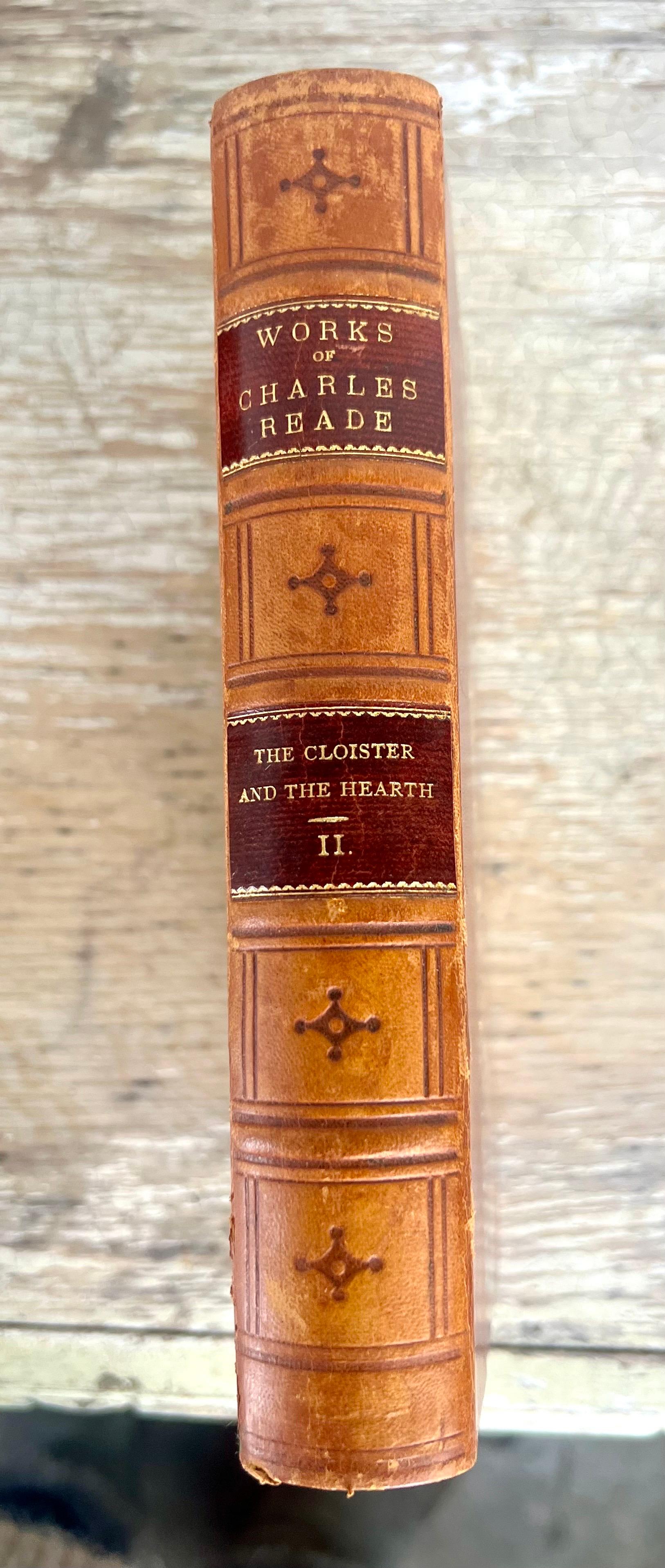 Set of Sixteen Leather Bound Book by Charles Reade For Sale 3