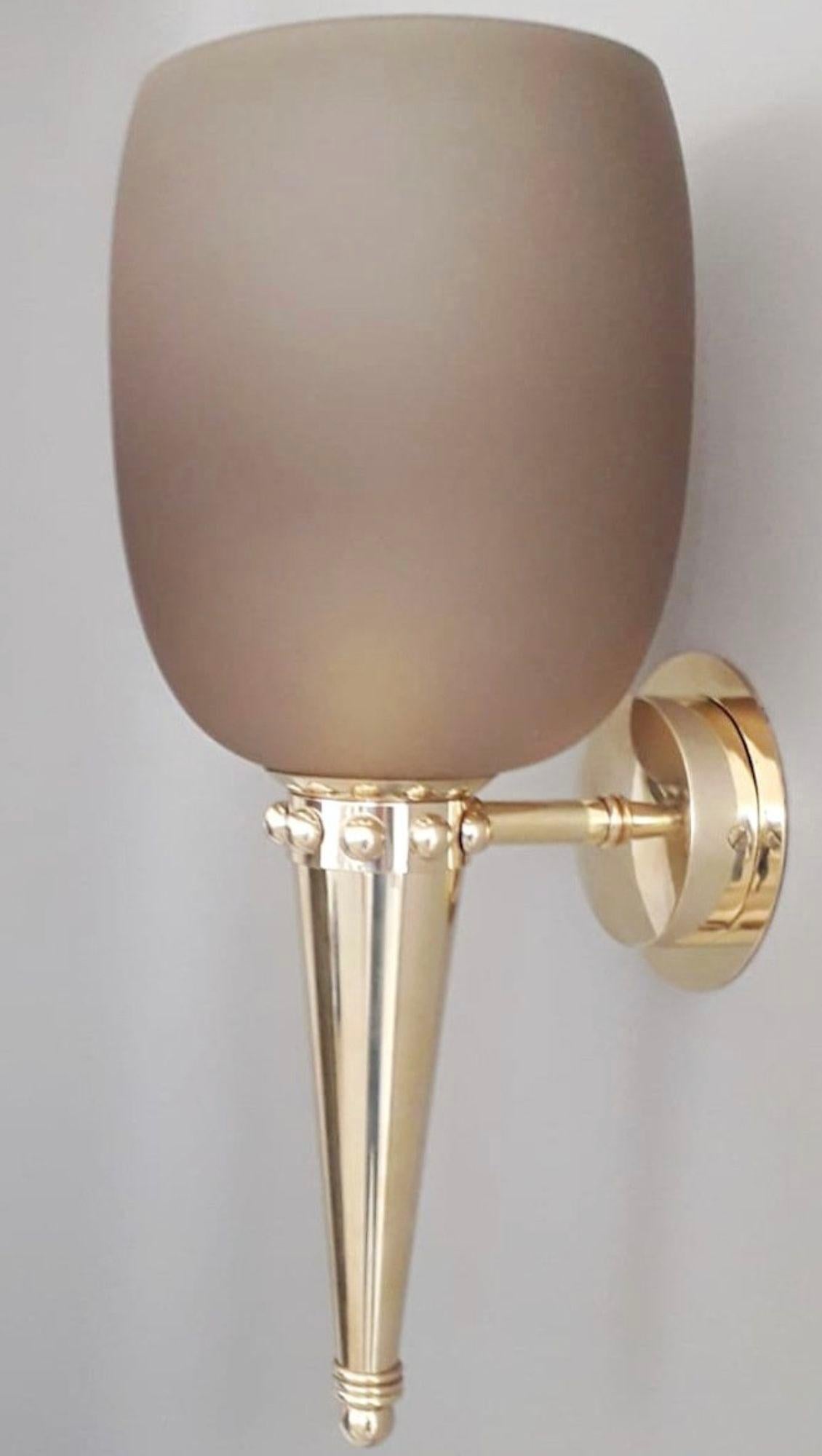 Vetro di Murano Set di sedici Torchere Smoky Brown di Barovier&Toso. Italia, anni '50. in vendita