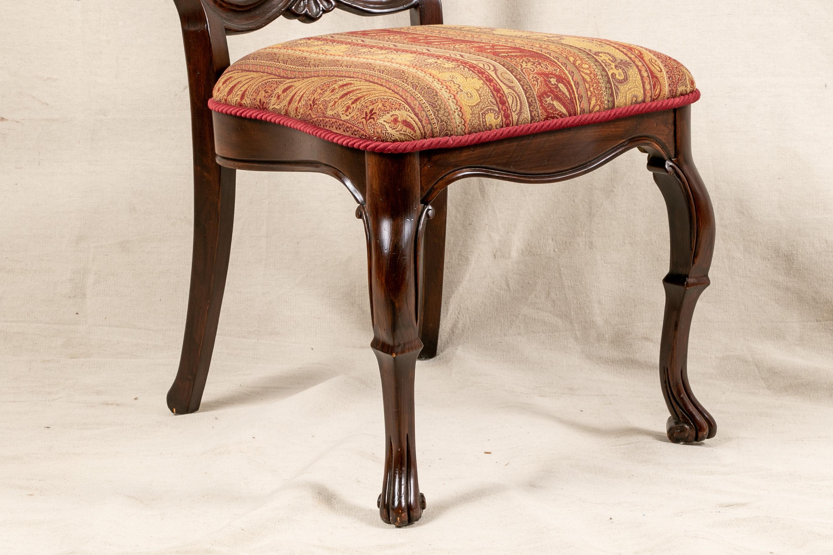 Set Of Sixteen Vintage Mahogany Georgian Style Dining Chairs 7