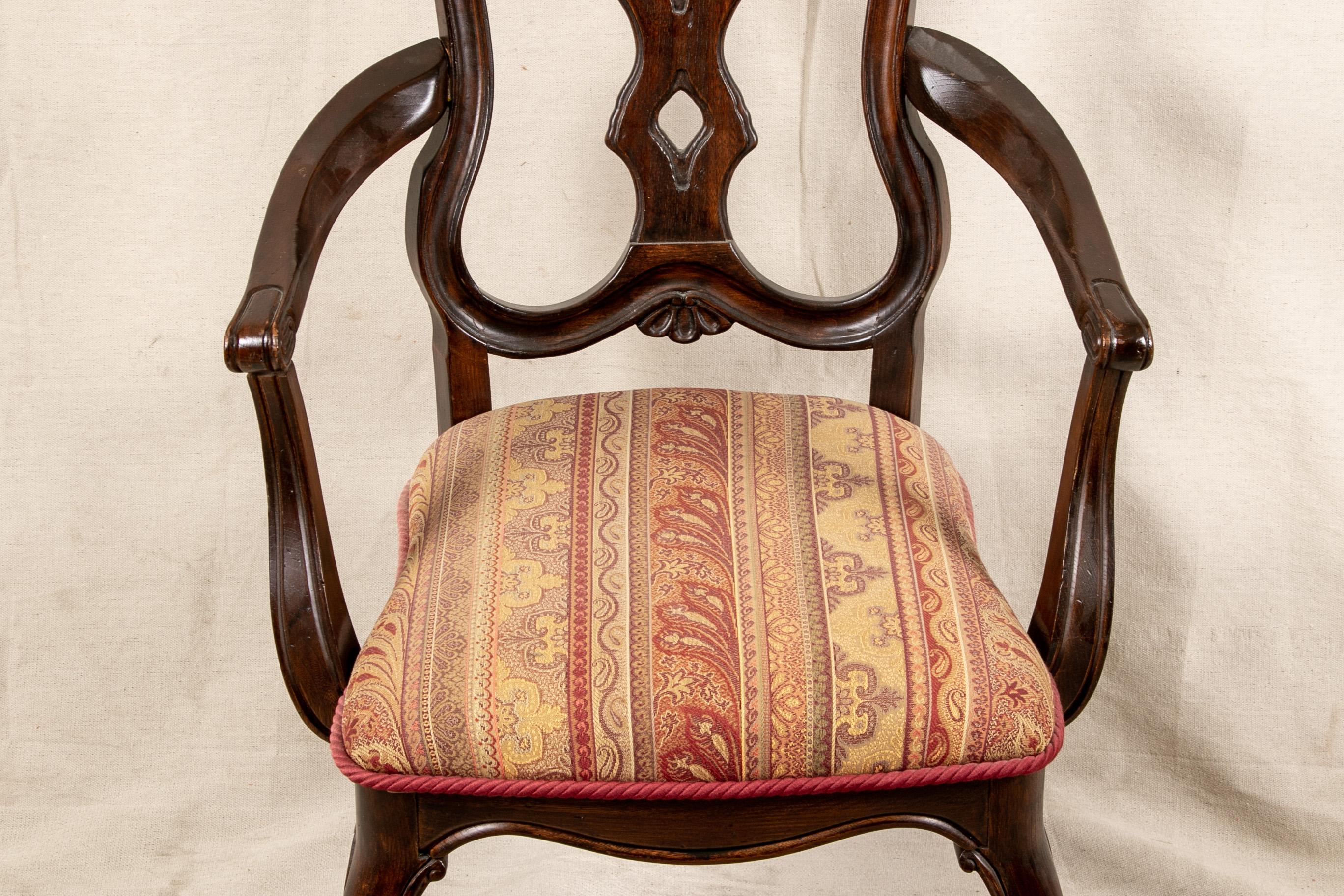20th Century Set Of Sixteen Vintage Mahogany Georgian Style Dining Chairs