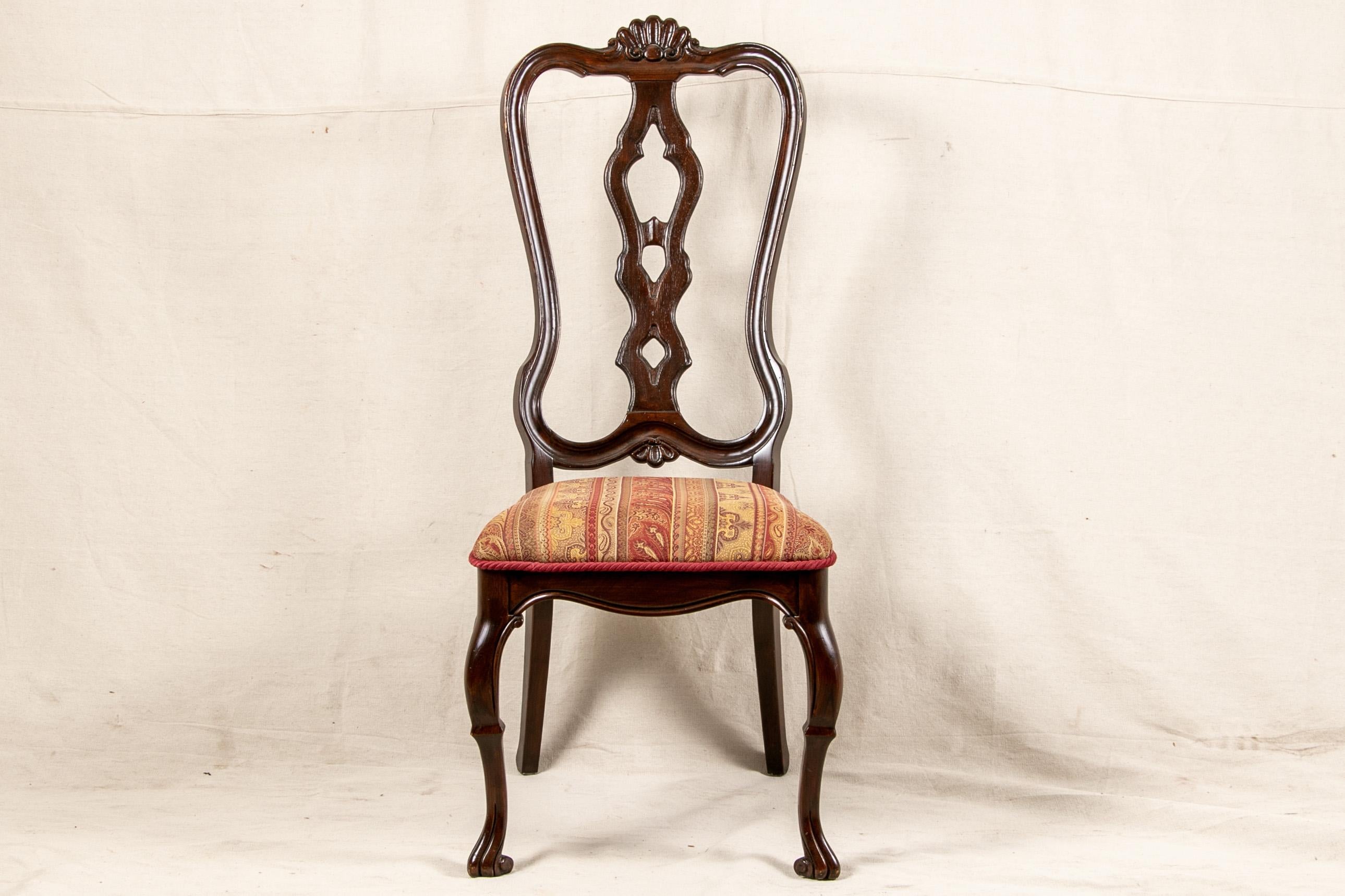 Set Of Sixteen Vintage Mahogany Georgian Style Dining Chairs 1