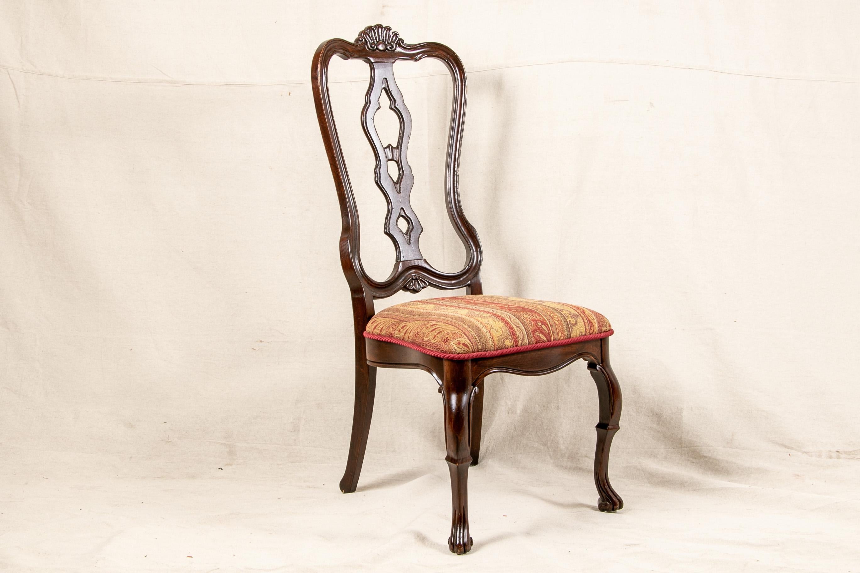Set Of Sixteen Vintage Mahogany Georgian Style Dining Chairs 2