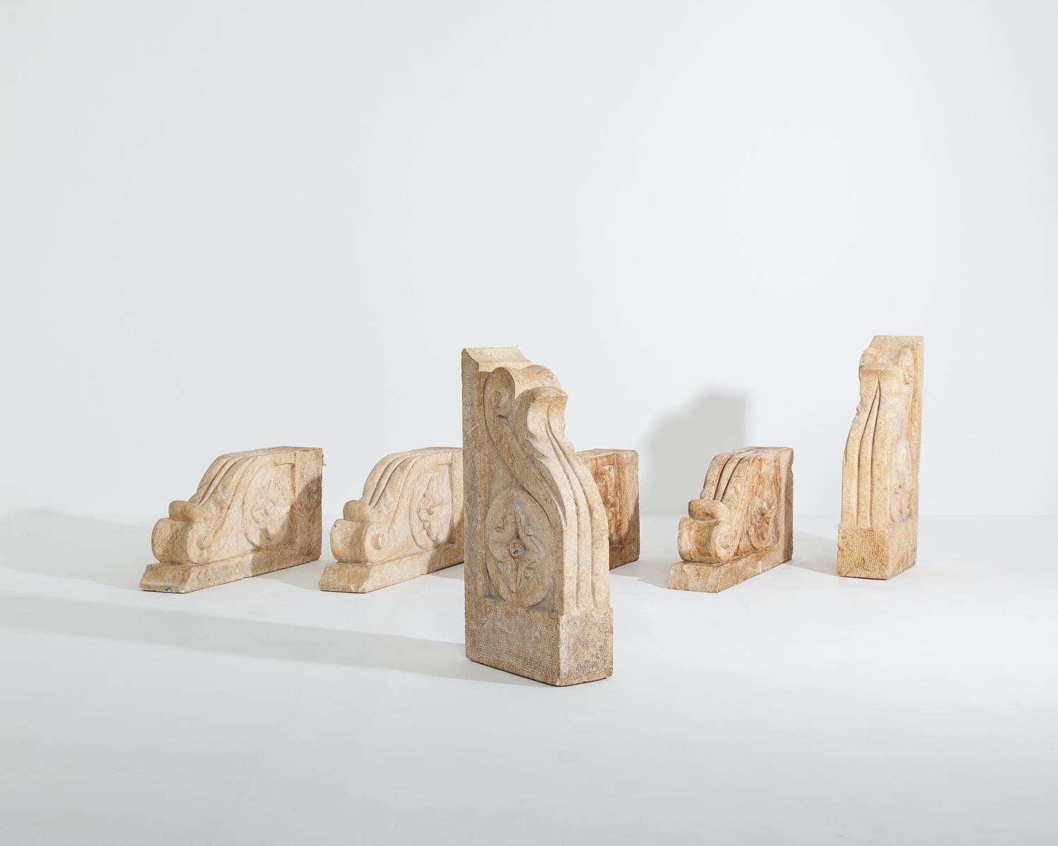 Set of Large 18th-19th Century Stone Corbels, Architectural Antiques In Good Condition In York, GB