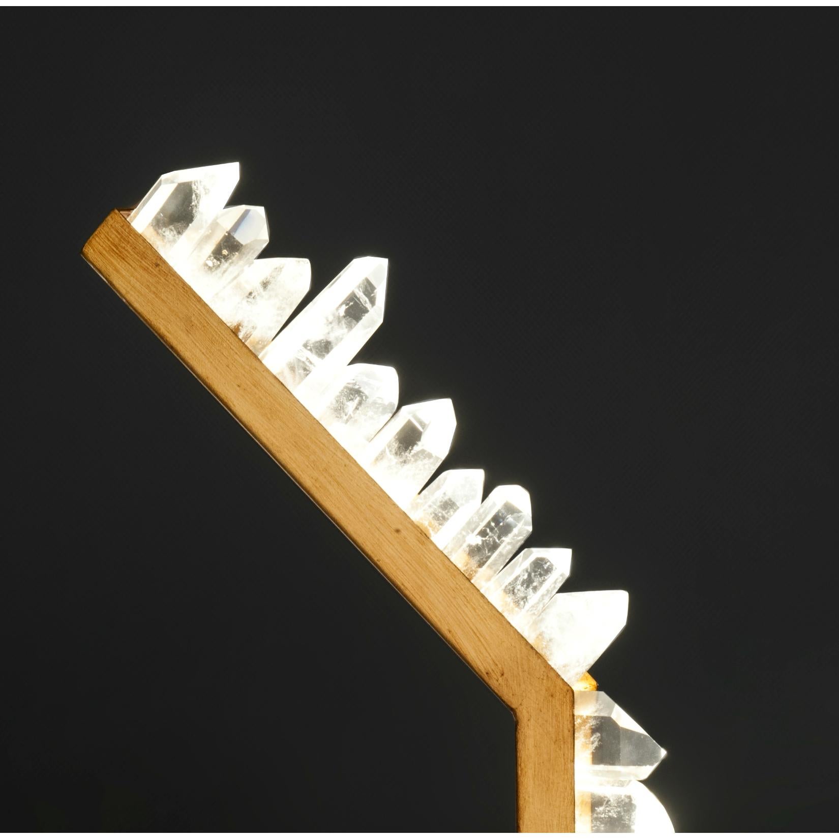 Modern Set of White Quartz Pendant Lamps by Aver For Sale