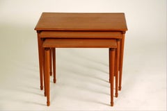 Set of Slender Scandinavian Nesting Tables by Brode Blindheim