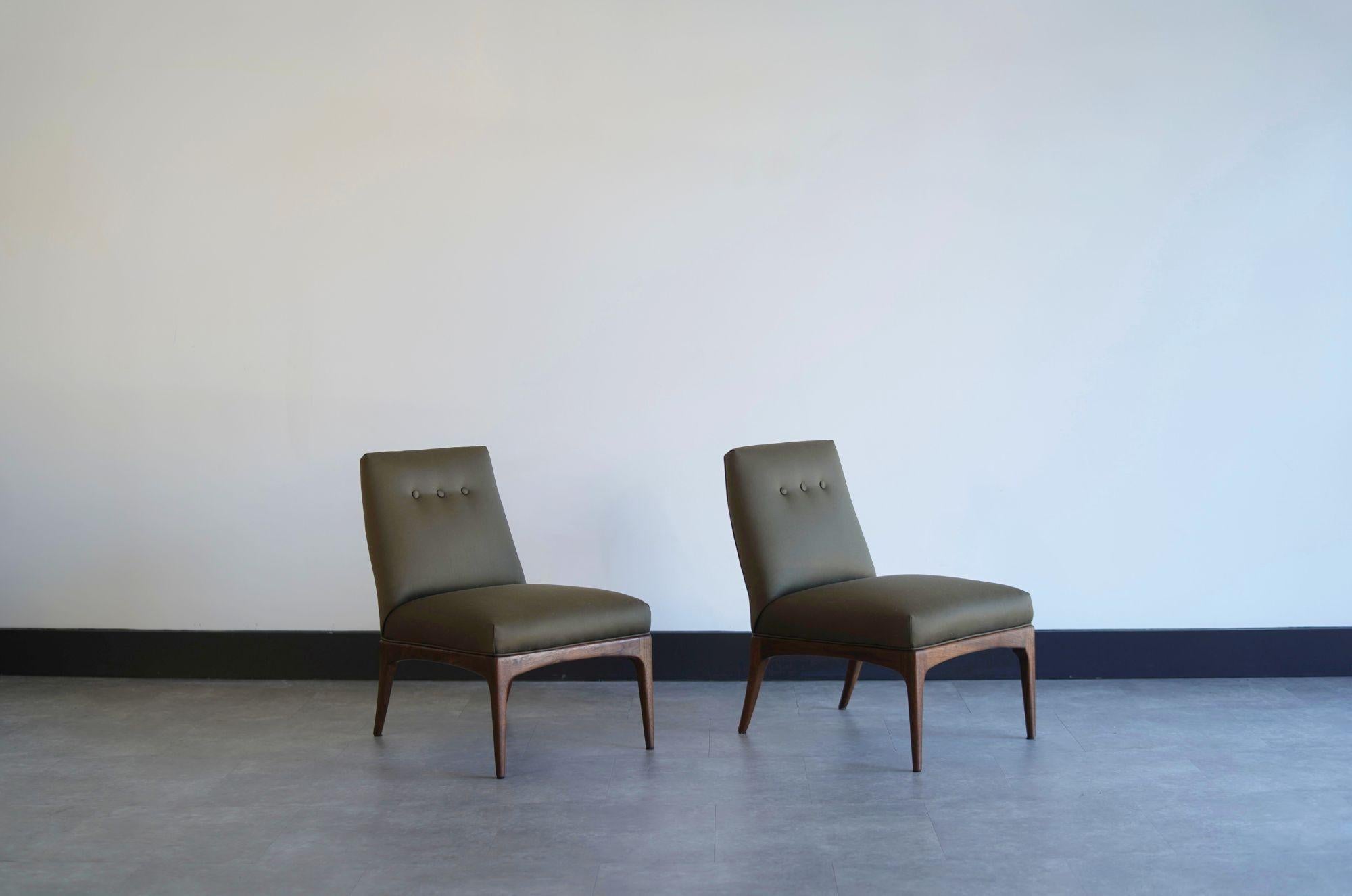 Mid-Century Modern Ensemble de chaises à pantoufles par Erwin Lambeth, C. 1950s en vente