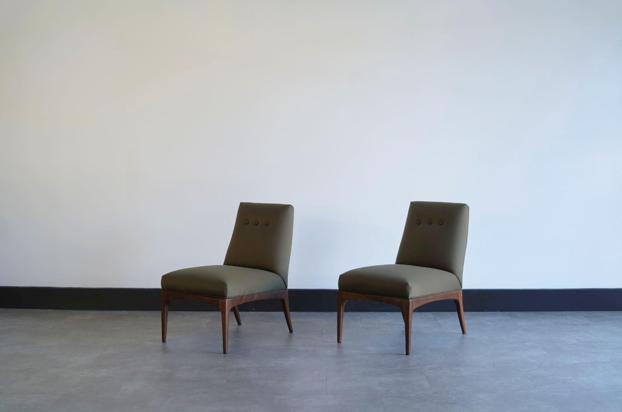 Américain Ensemble de chaises à pantoufles par Erwin Lambeth, C. 1950s en vente