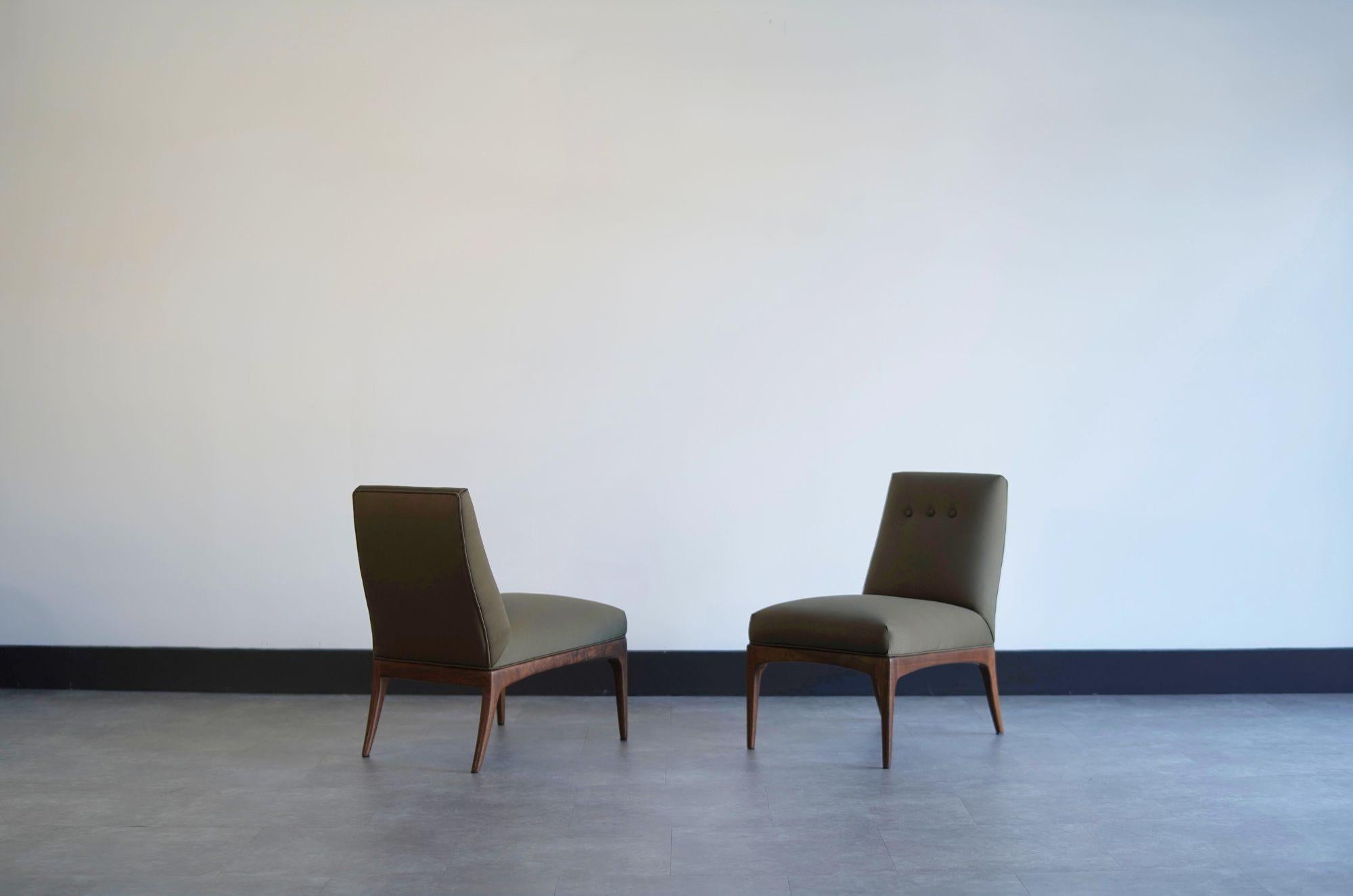 Ensemble de chaises à pantoufles par Erwin Lambeth, C. 1950s en vente 2